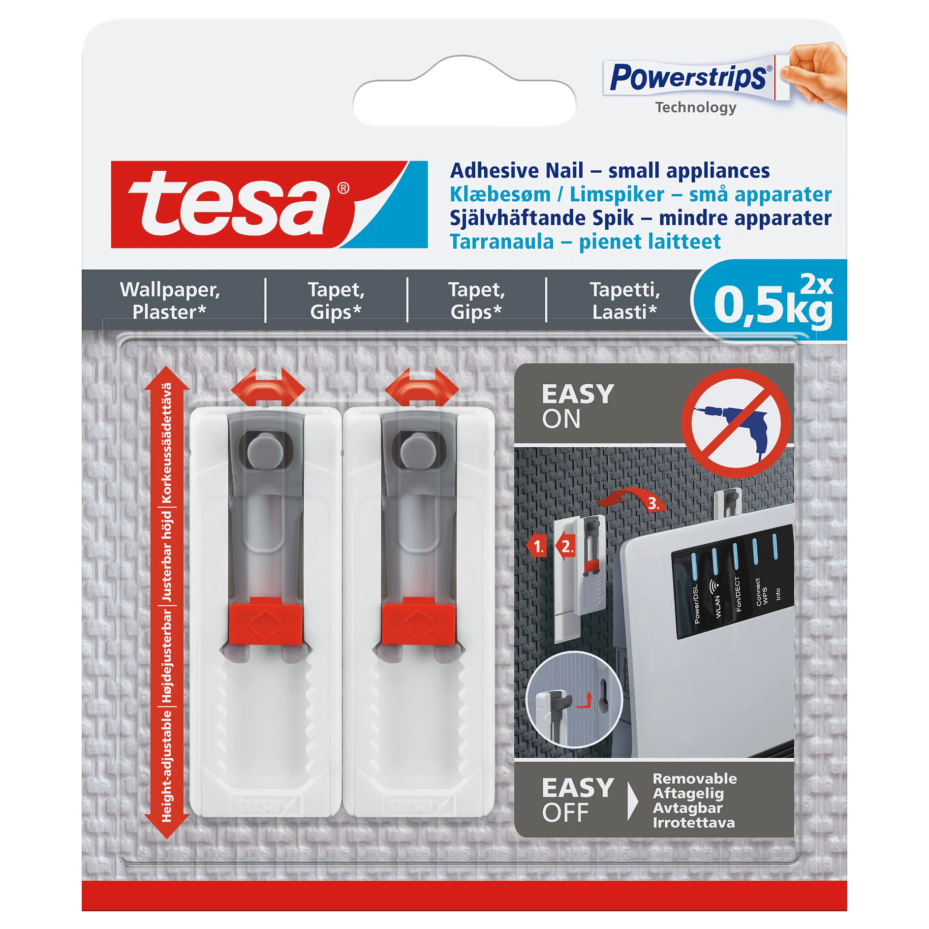 [en-en] tesa Smart Mounting System Adhesive Nail 0.5kg