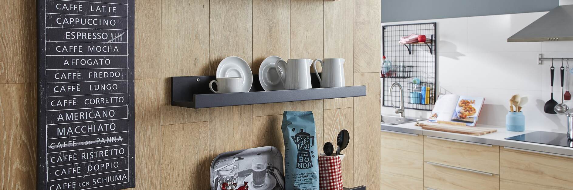 hanger Pak om te zetten Becks Plankjes in de keuken ophangen zonder boren - tesa