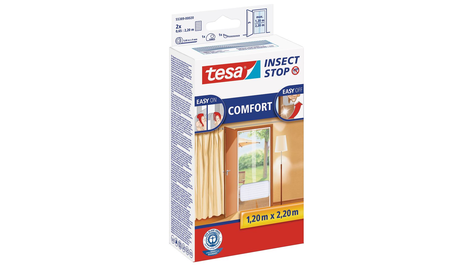 koolhydraat leeuwerik Antibiotica tesa® Insect Stop Comfort Klittenband voor deuren - tesa