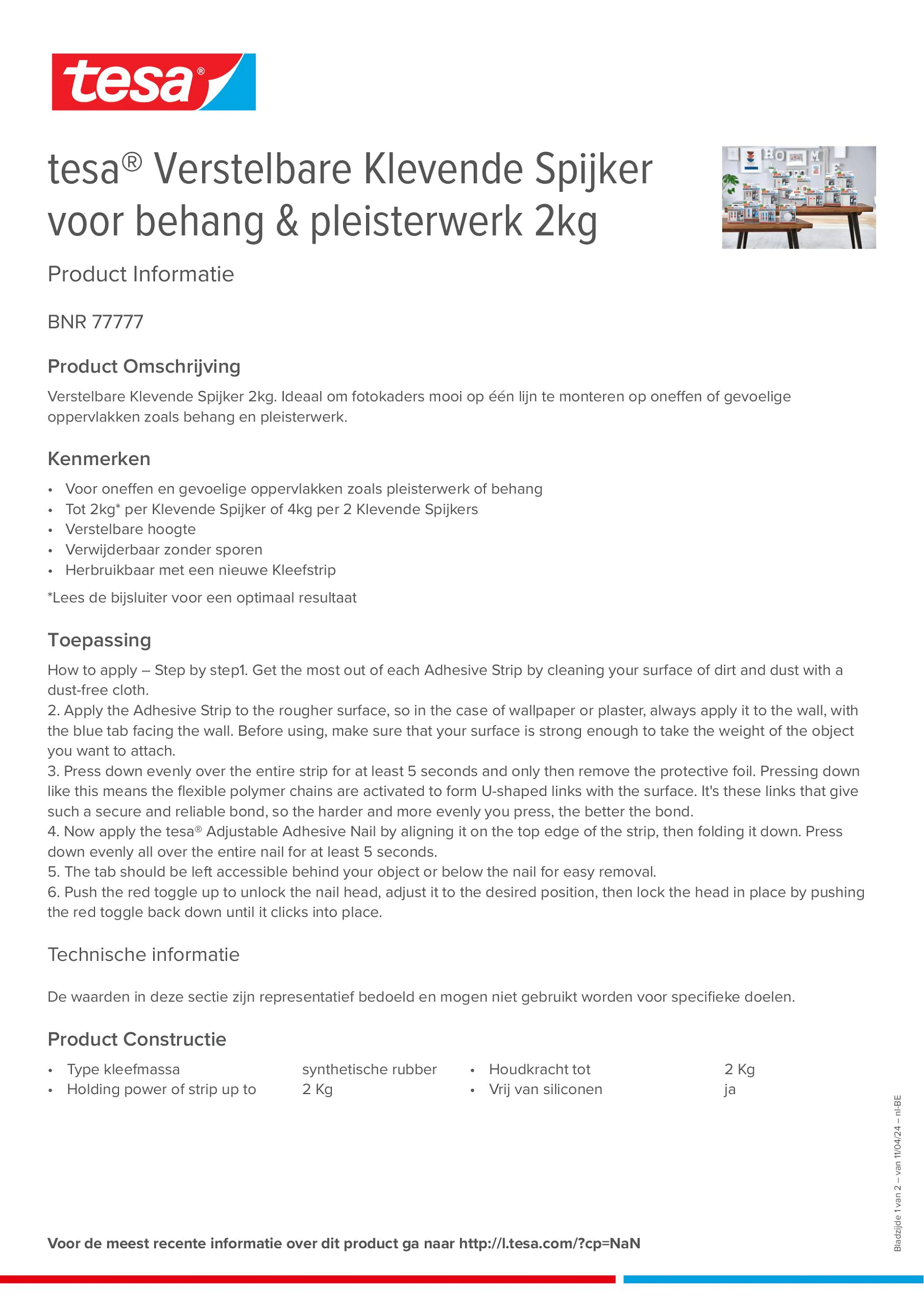 Product information_tesa® 77777_fr-BE_nl-BE