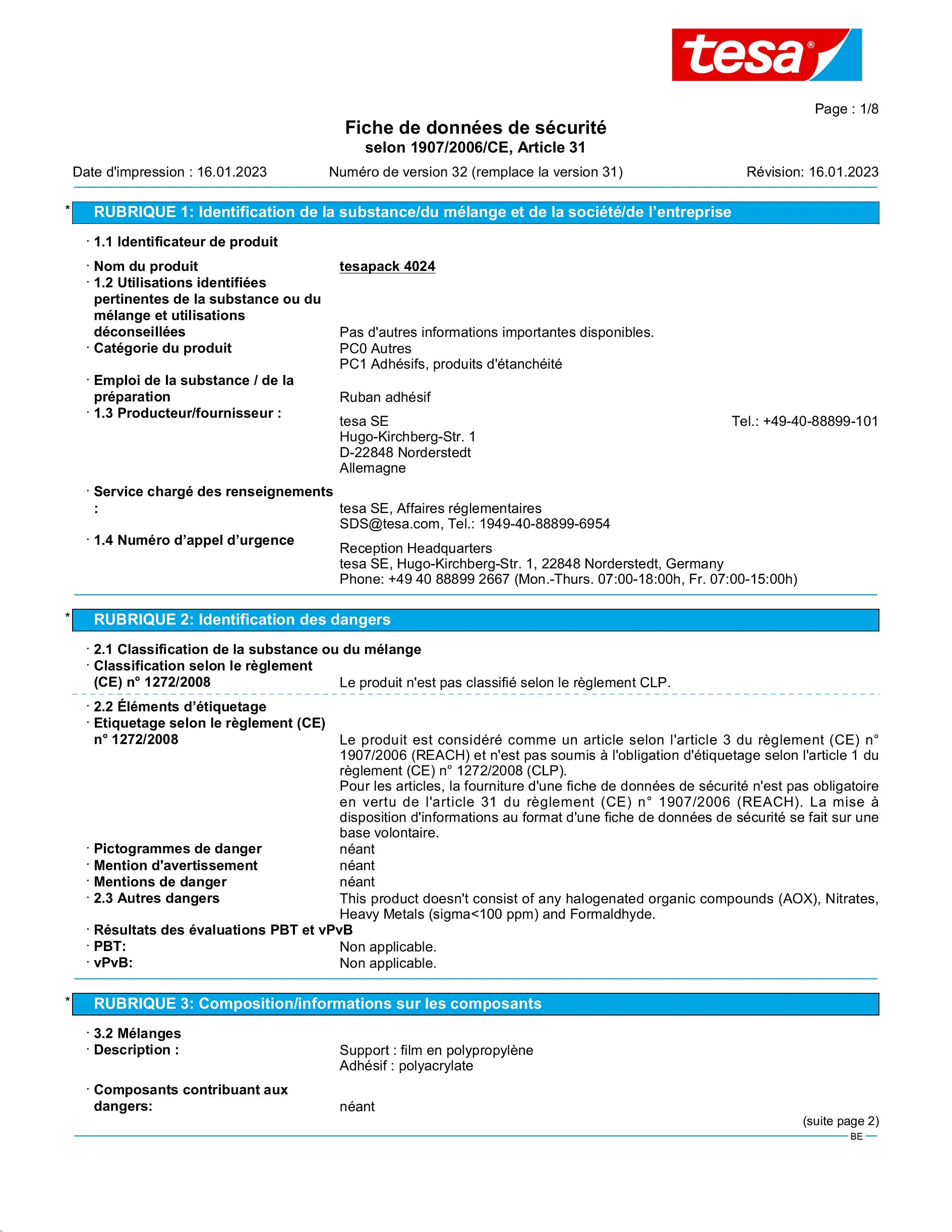 Safety data sheet_tesa® 4024_nl-BE_v32