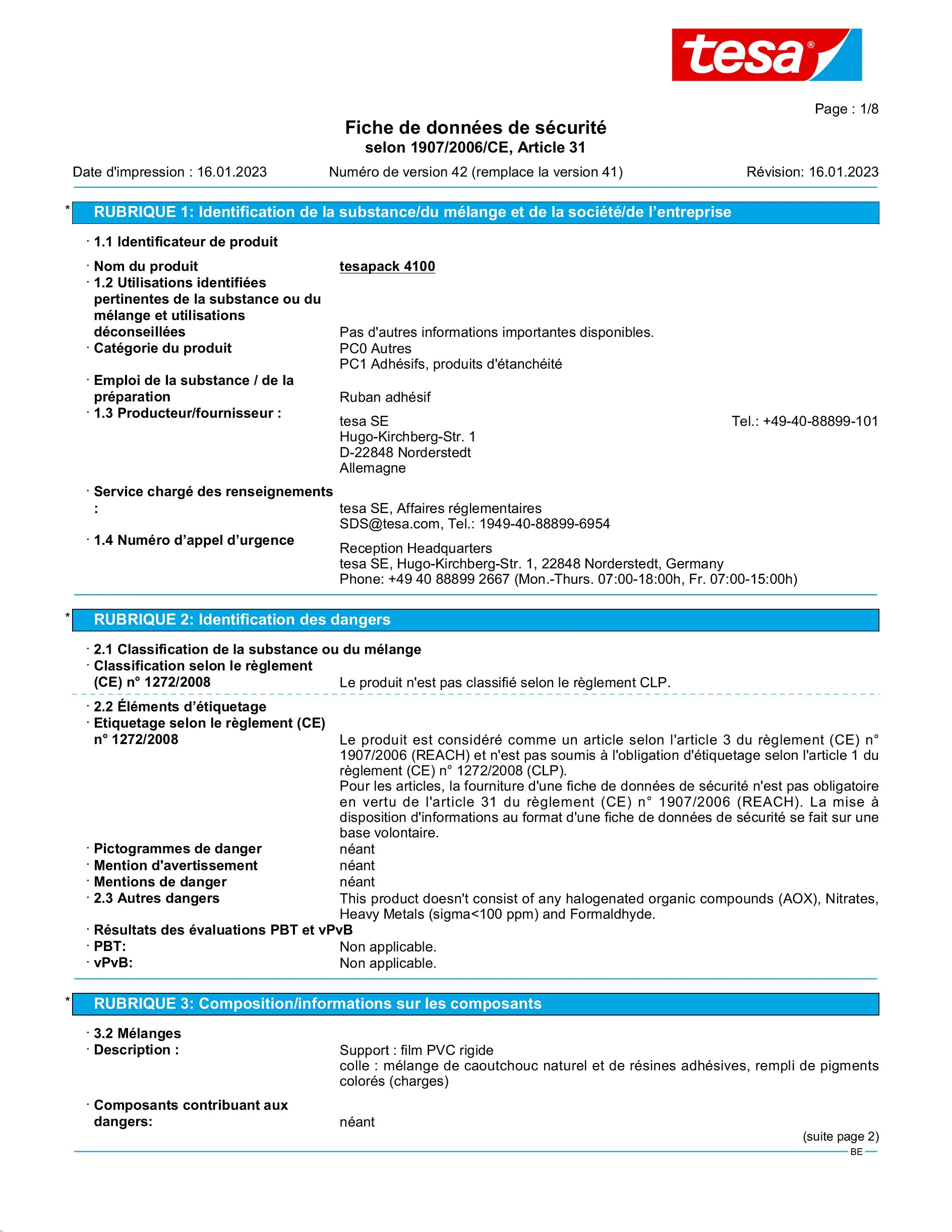 Safety data sheet_tesa® 04100_nl-BE_v42