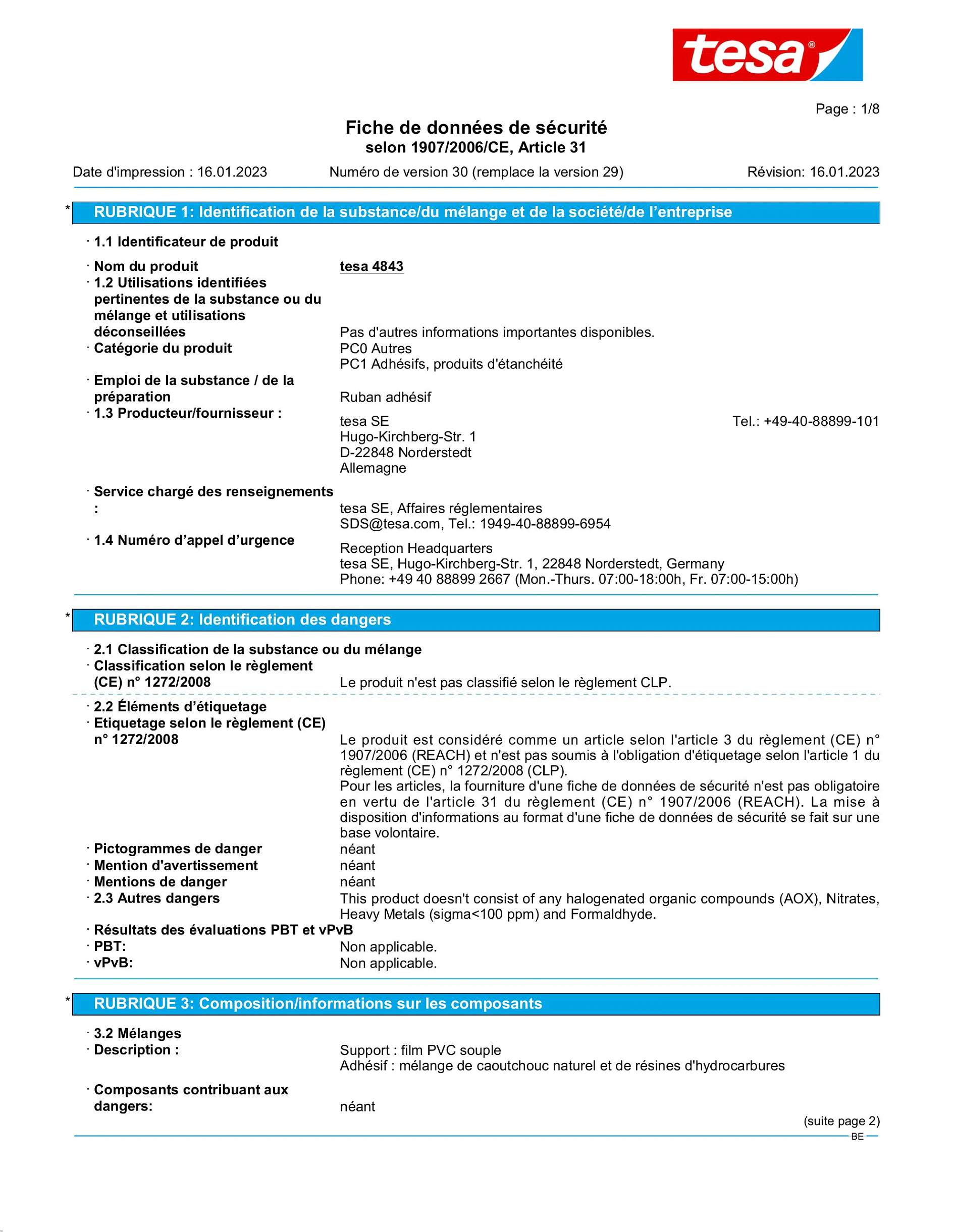 Safety data sheet_tesa® 4843_nl-BE_v30