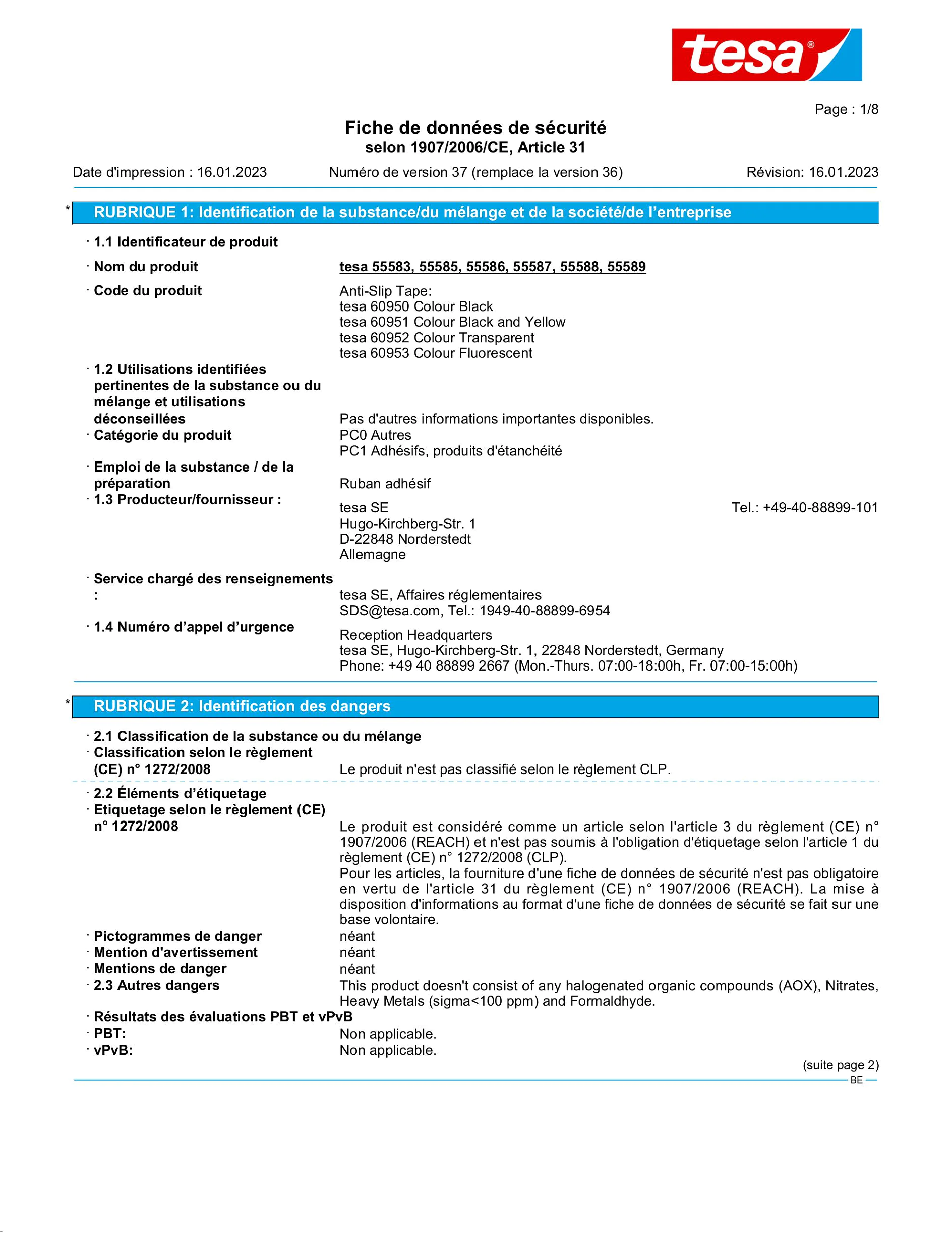 Safety data sheet_tesa® 55586_nl-BE_v37