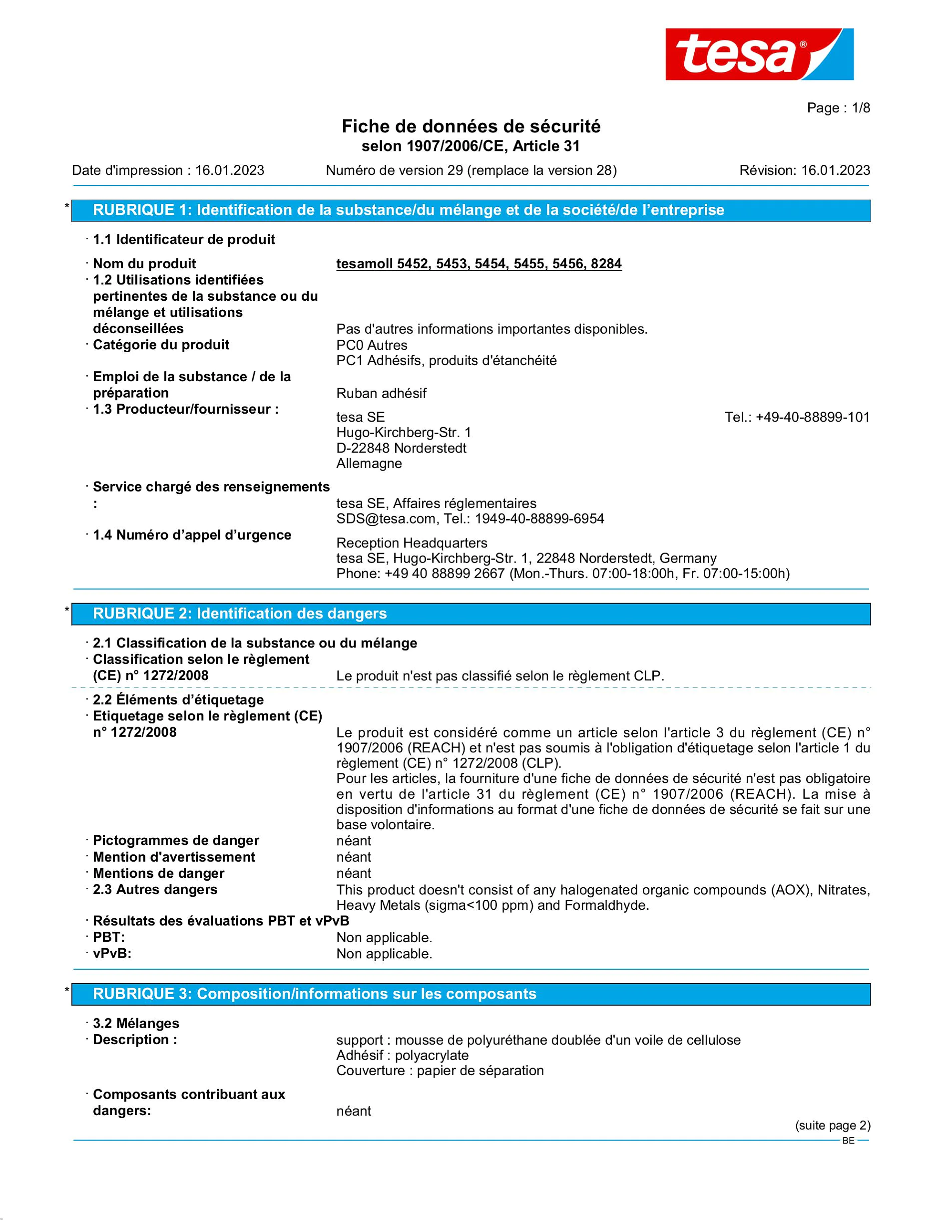 Safety data sheet_tesamoll® 55604_nl-BE_v29