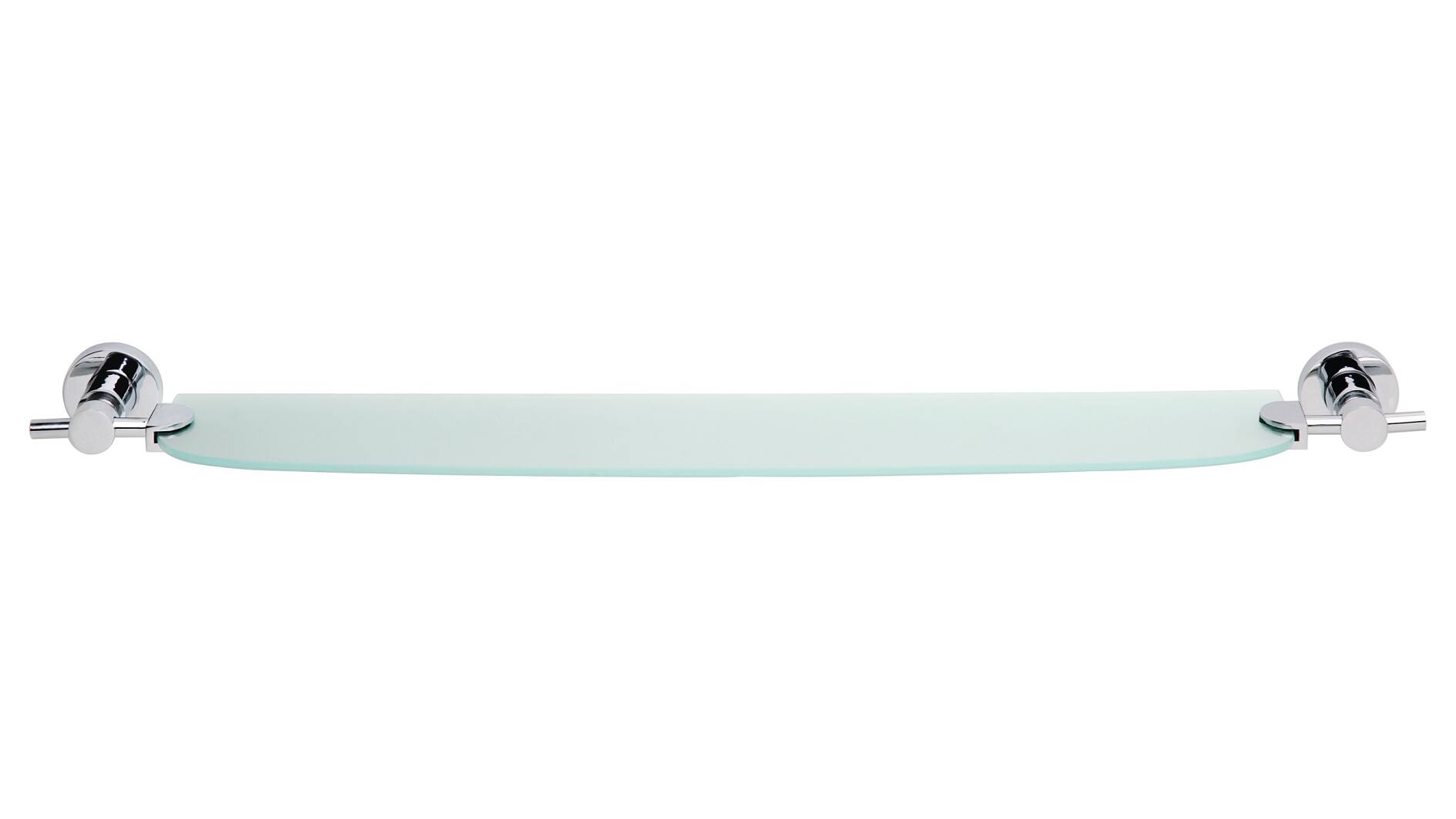 Menstruatie evalueren tweede tesa® Loxx glazen wandplank, hoogglans verchroomd metaal, zelfklevend - tesa