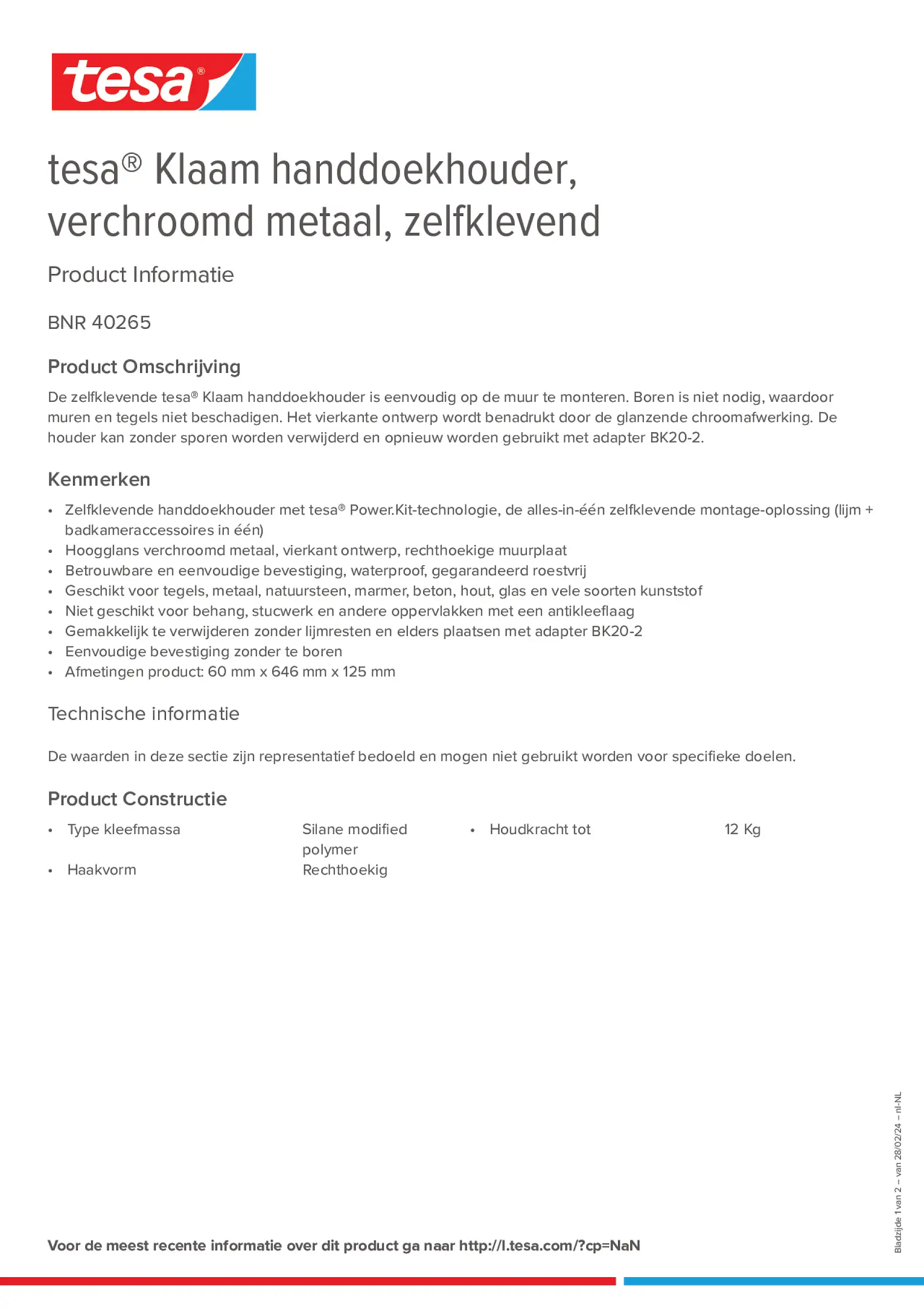 Product information_tesa® 40265_nl-NL