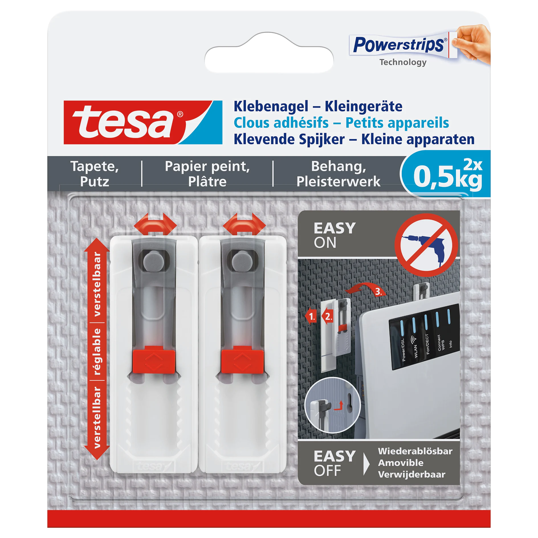 [en-en] tesa Smart Mounting System Adhesive nail 0.5kg