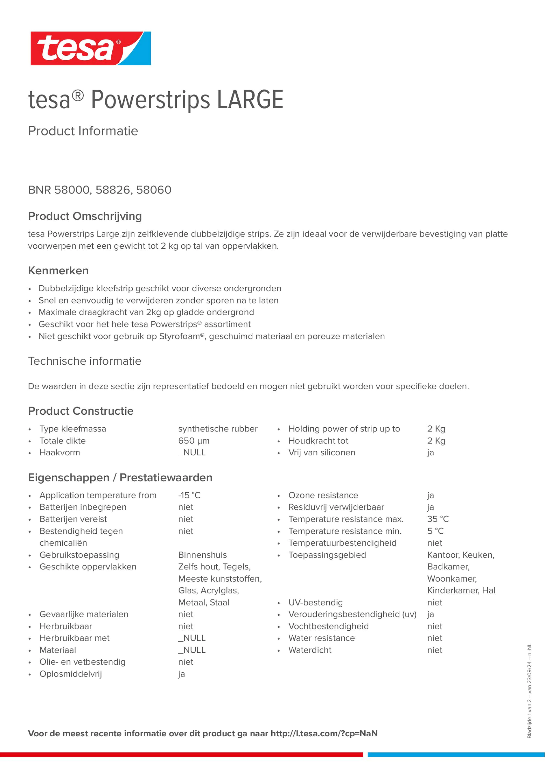 Product information_tesa® Powerstrips 58060_nl-NL