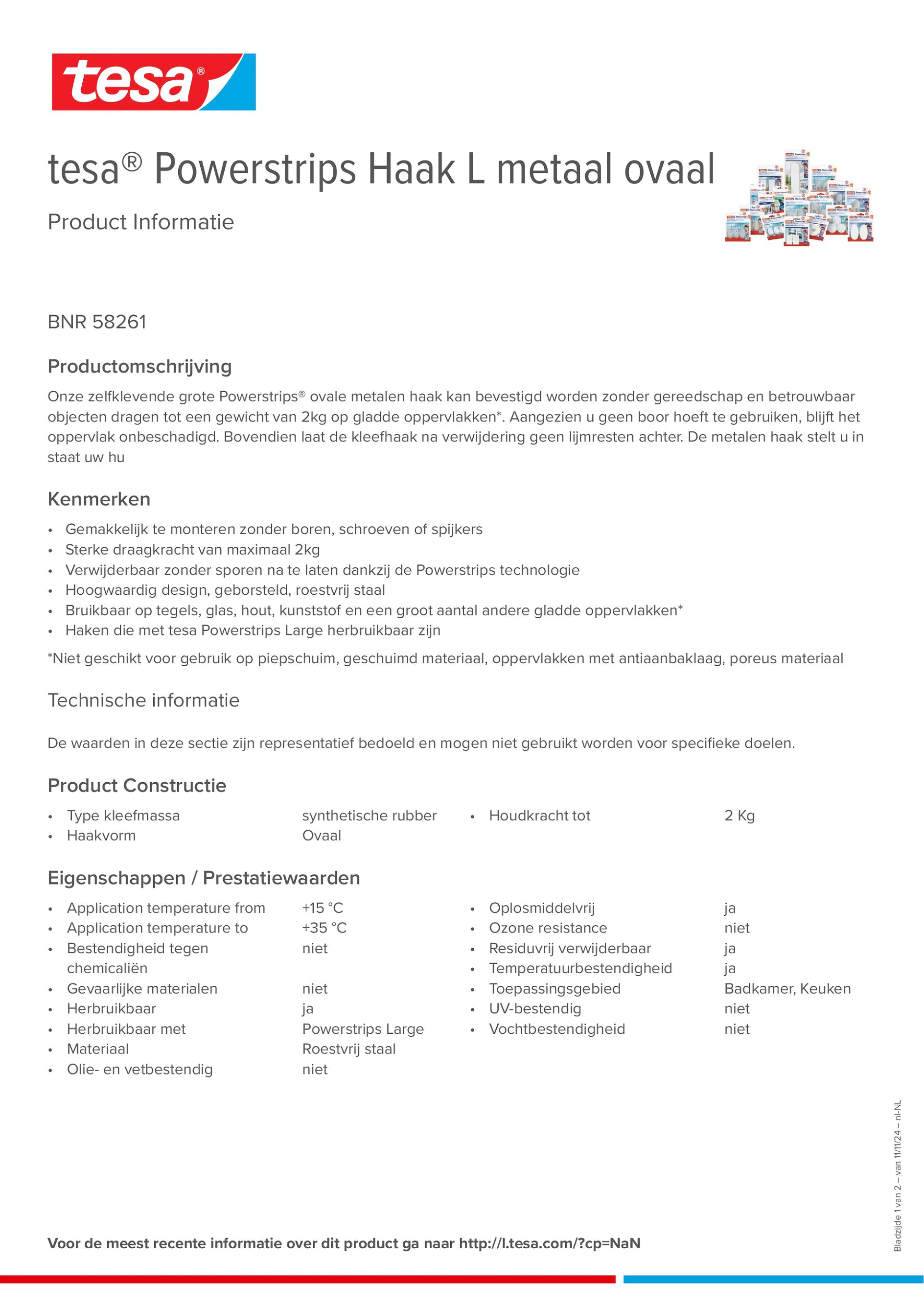 Product information_tesa® Powerstrips 58261_nl-NL