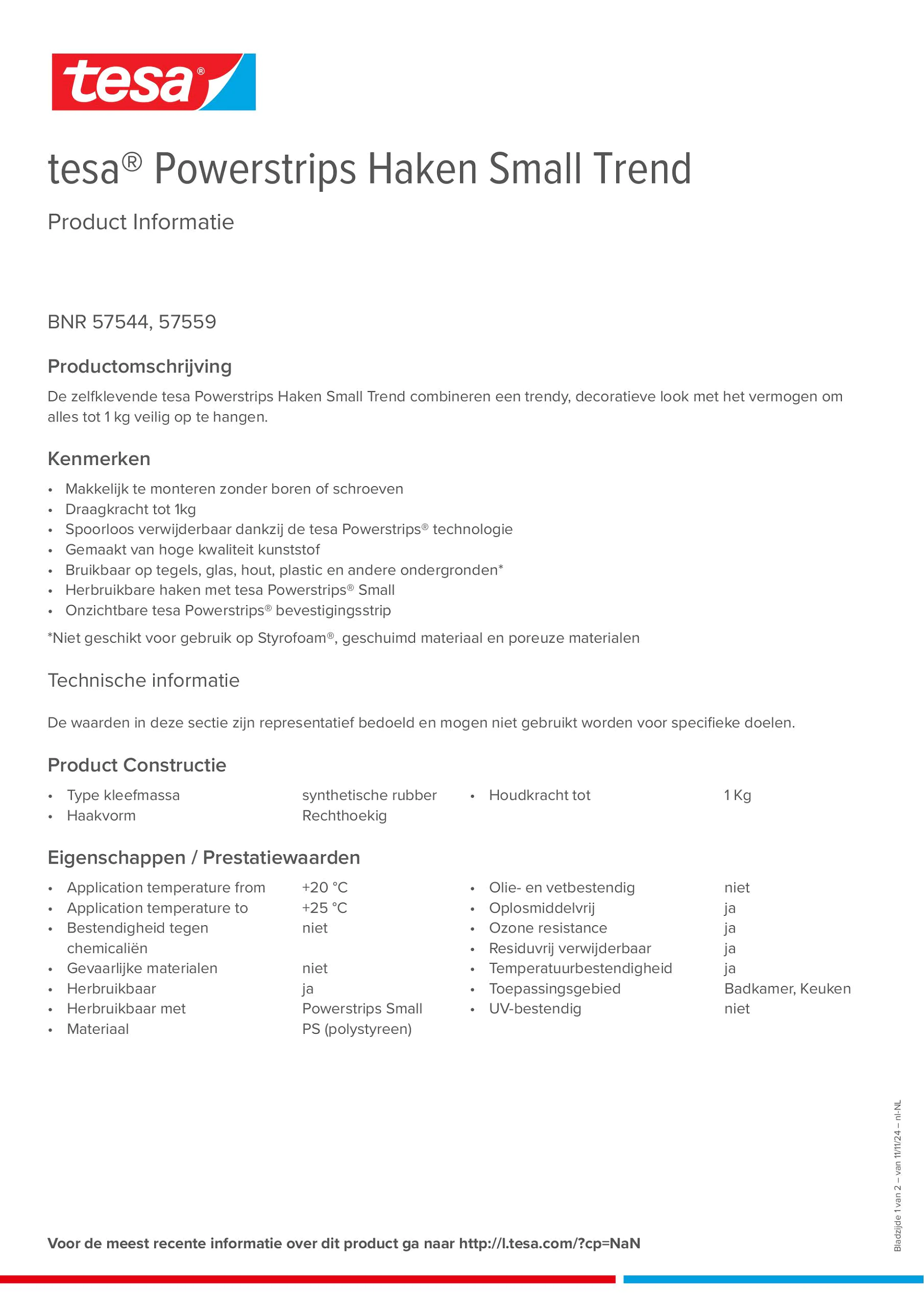 Product information_tesa® Powerstrips 57544_nl-NL