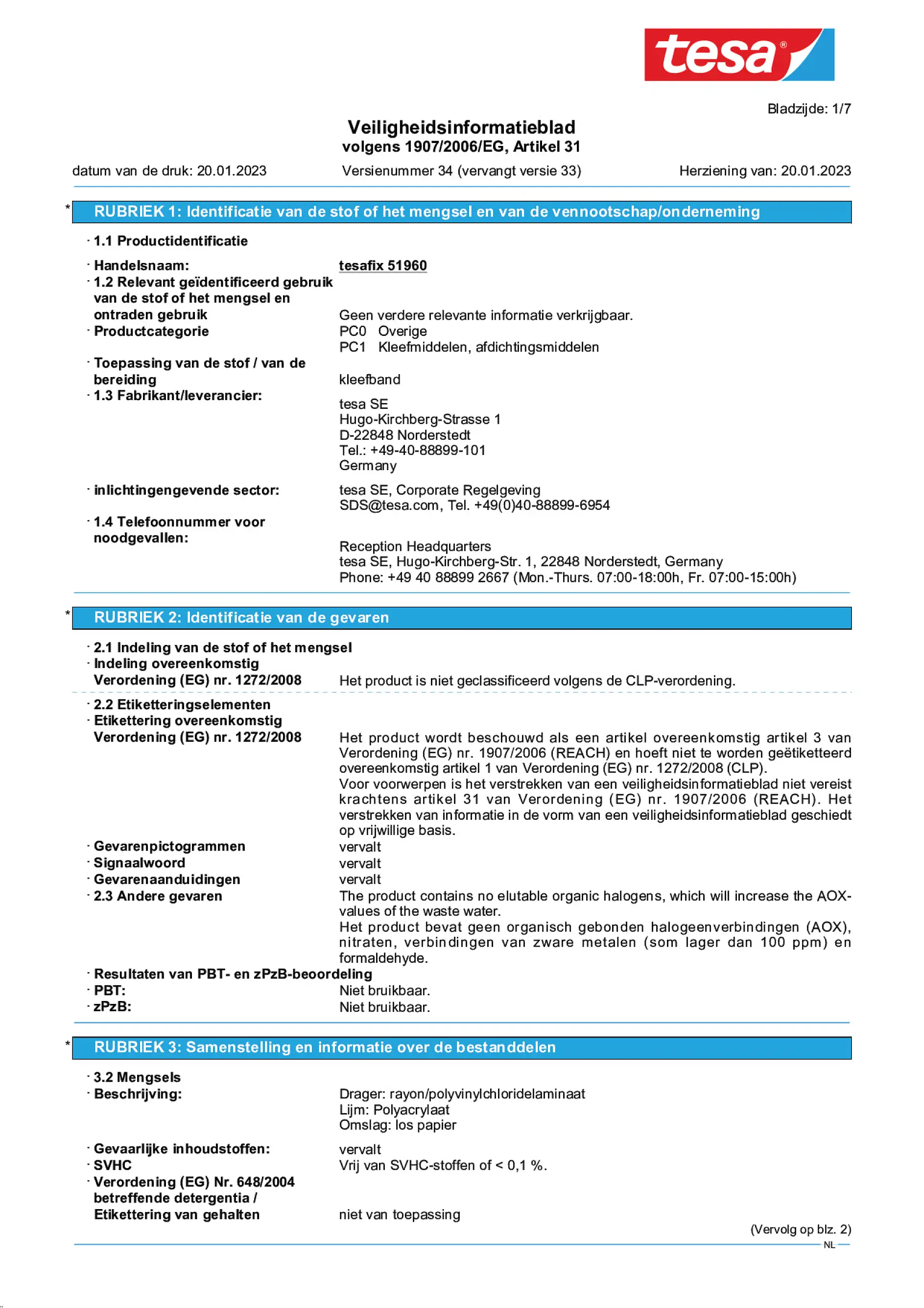 Safety data sheet_tesa® 51960_nl-NL_v34