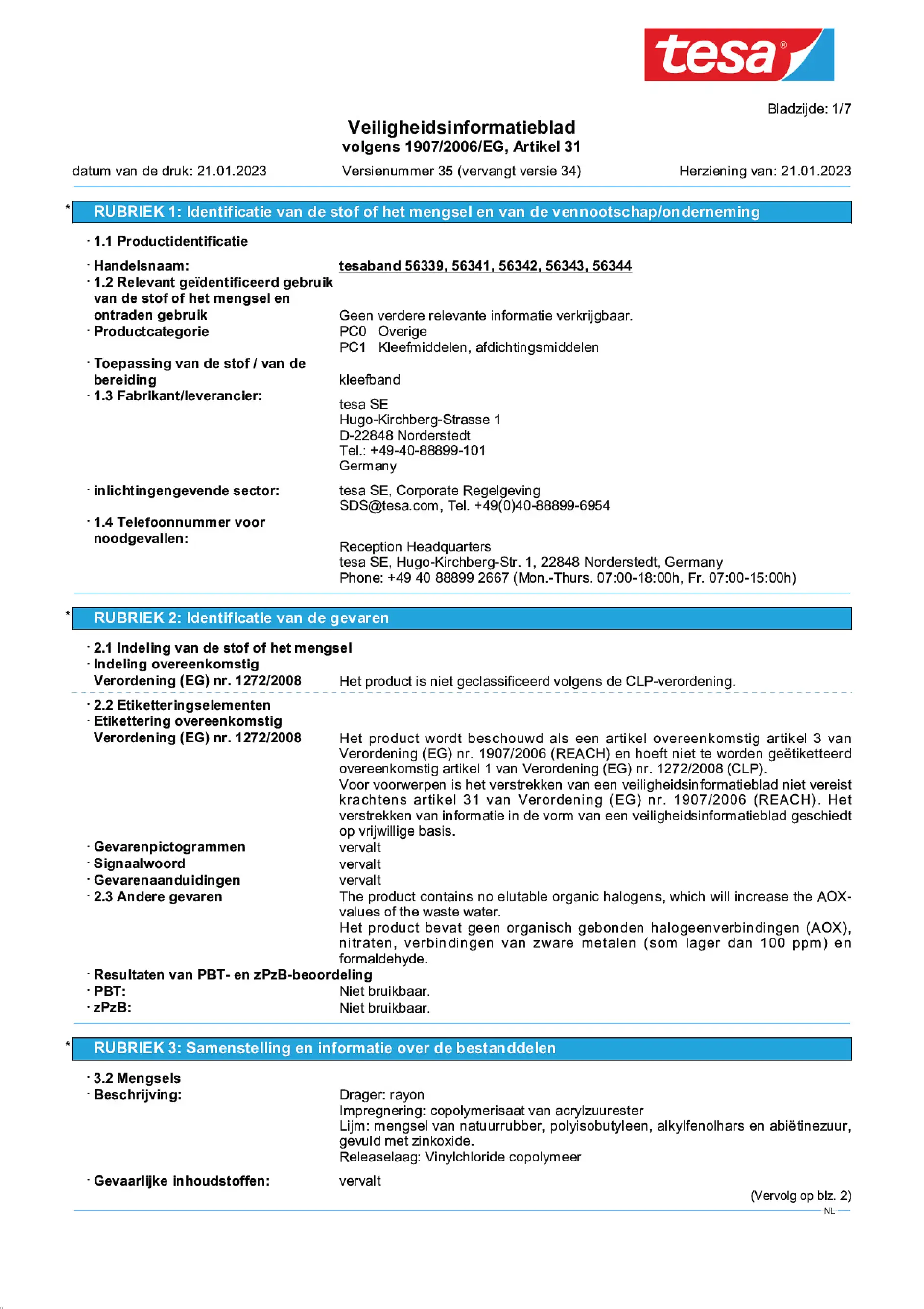 Safety data sheet_tesa® extra Power 56339_nl-NL_v35