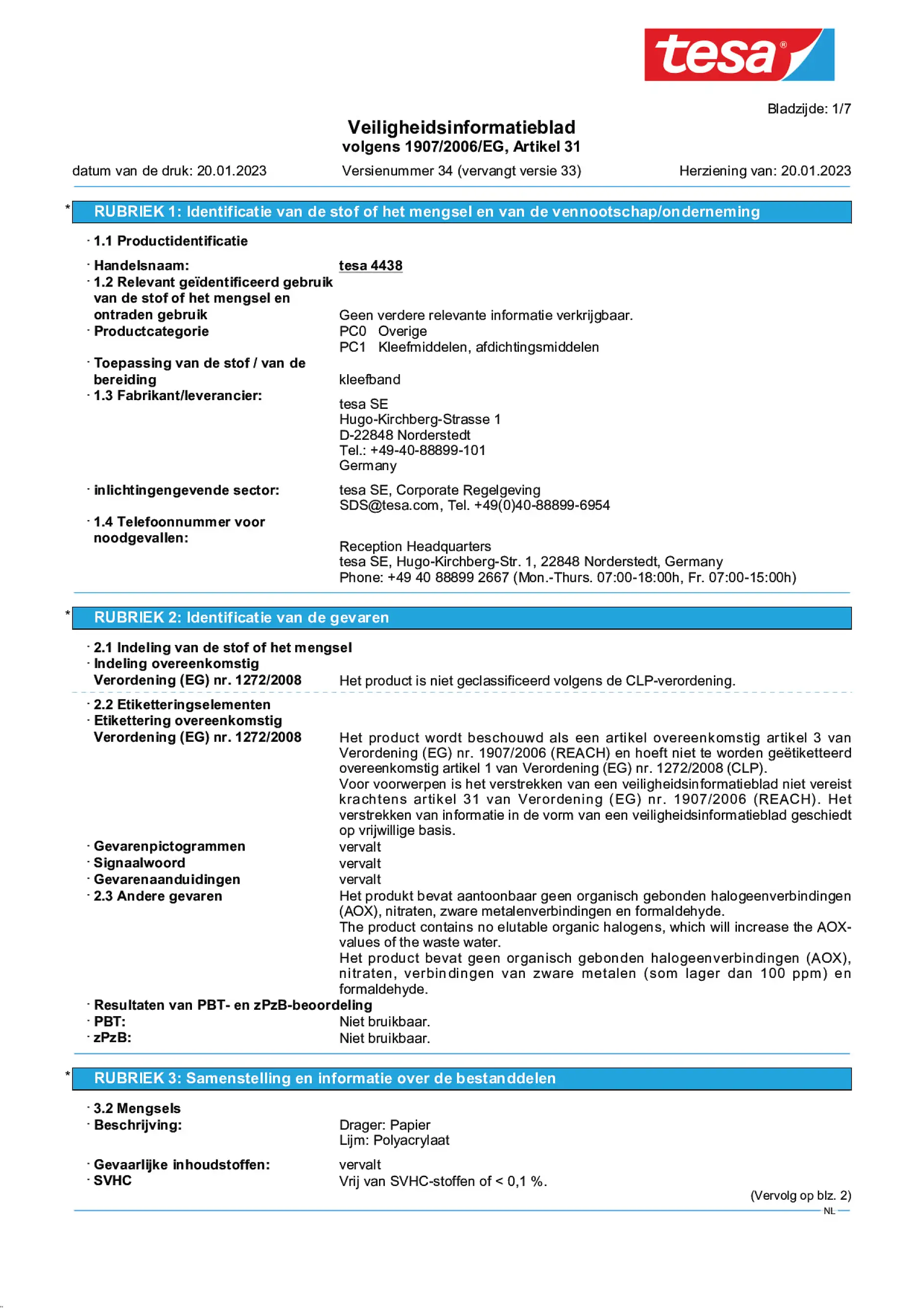 Safety data sheet_tesa® Professional 04438_nl-NL_v34