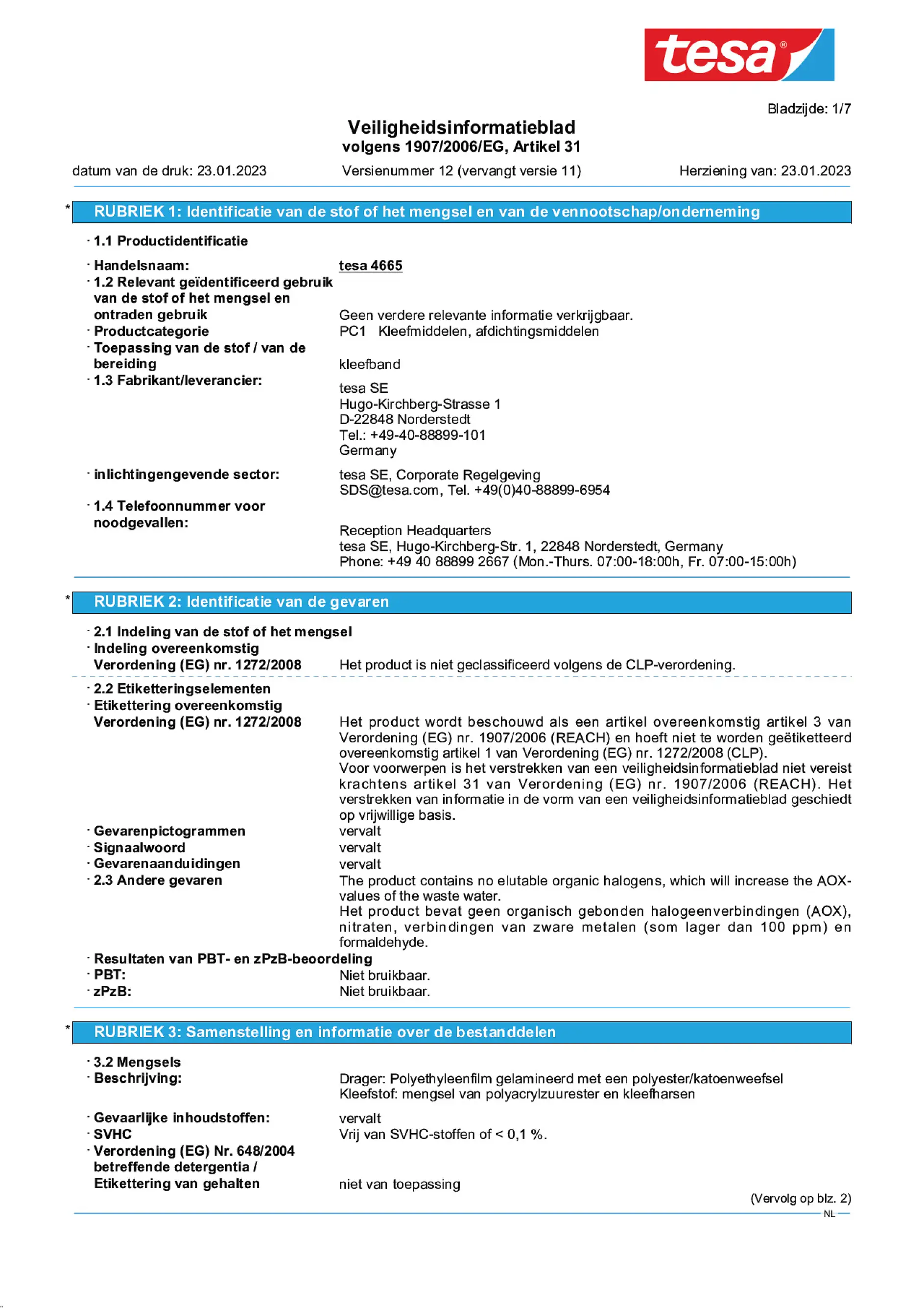 Safety data sheet_tesa® Professional 04665_nl-NL_v12