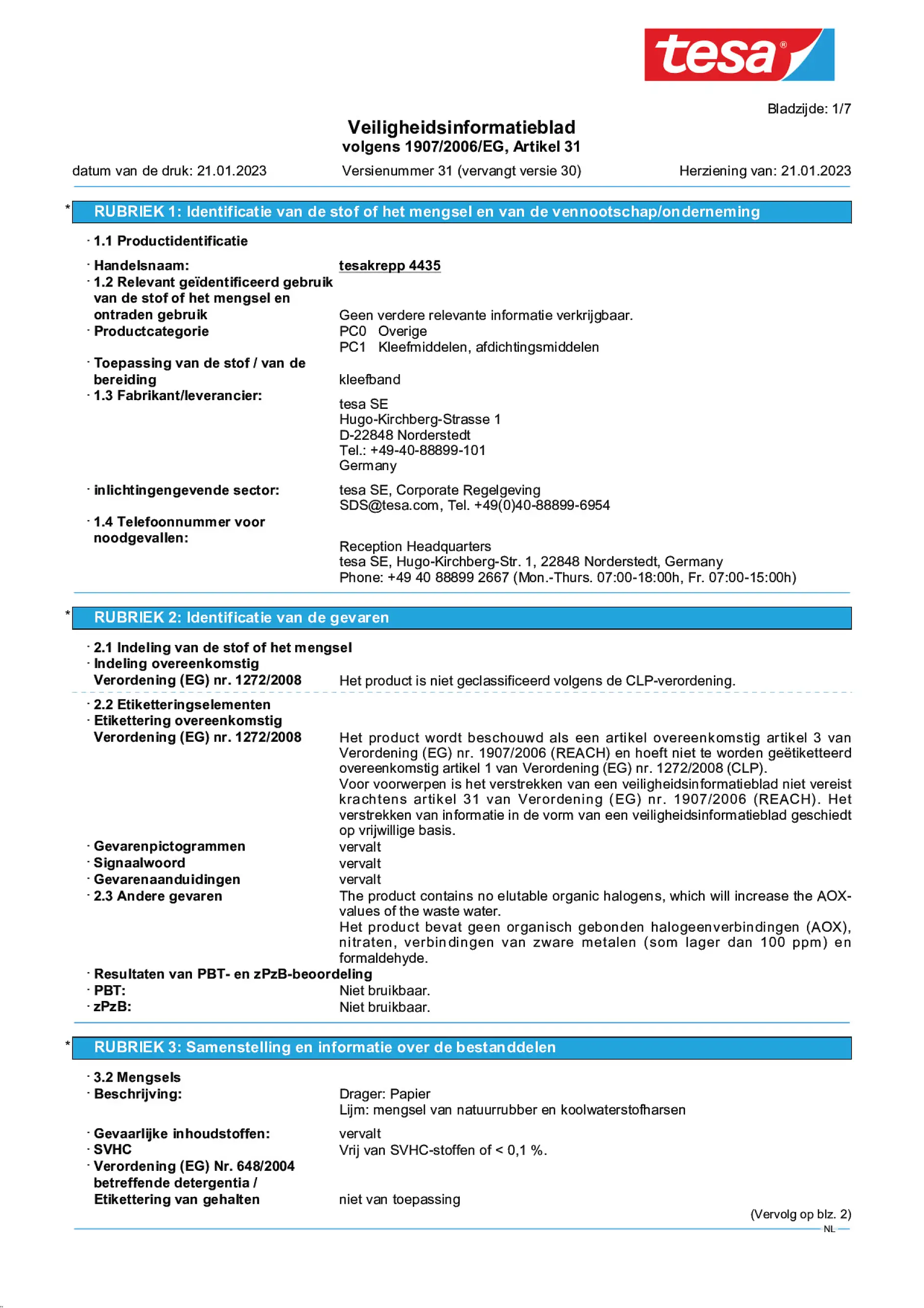 Safety data sheet_tesa® Professional 04435_nl-NL_v31