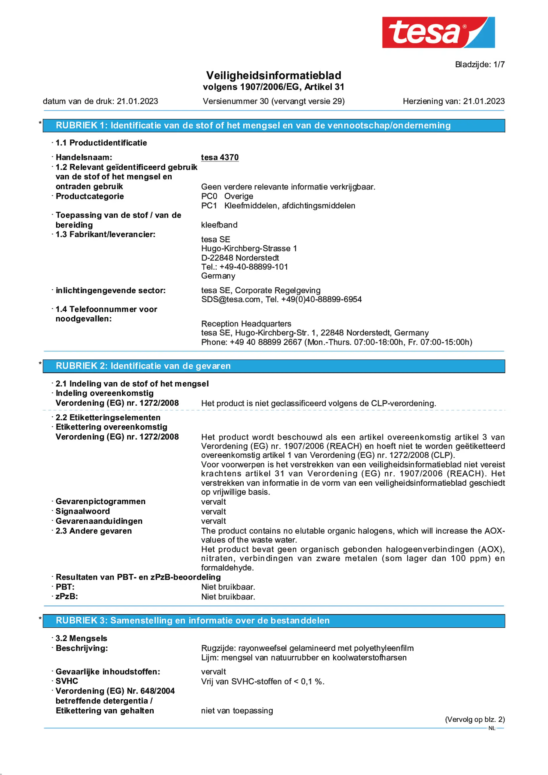 Safety data sheet_tesa® 04370_nl-NL_v30