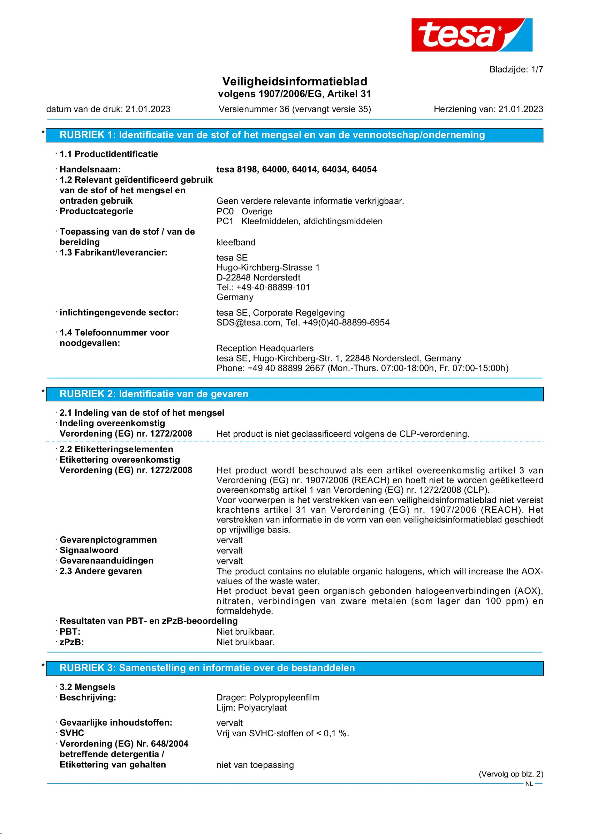 Safety data sheet_tesa® 64014_nl-NL_v36