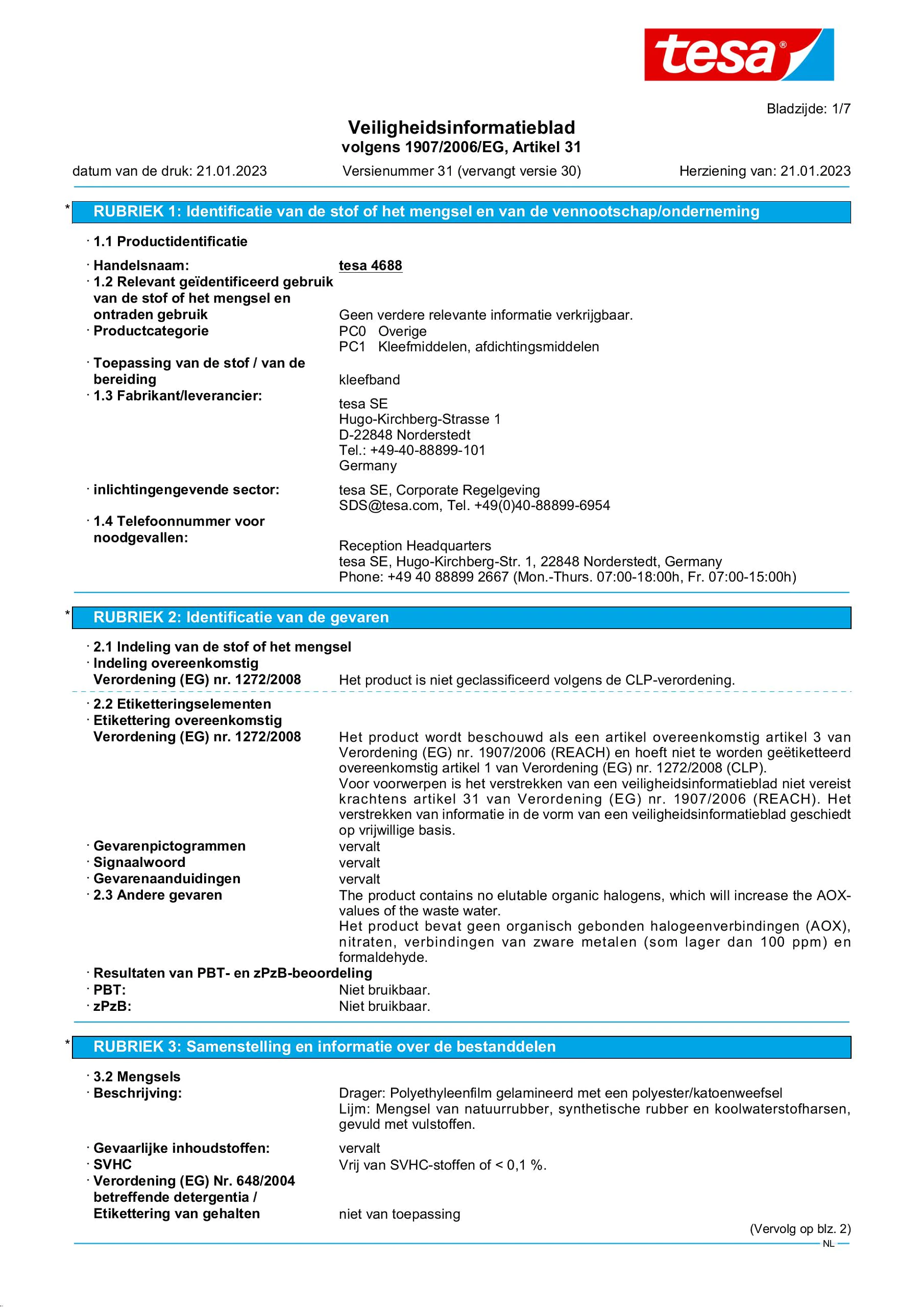 Safety data sheet_tesa® Professional 04688_nl-NL_v31