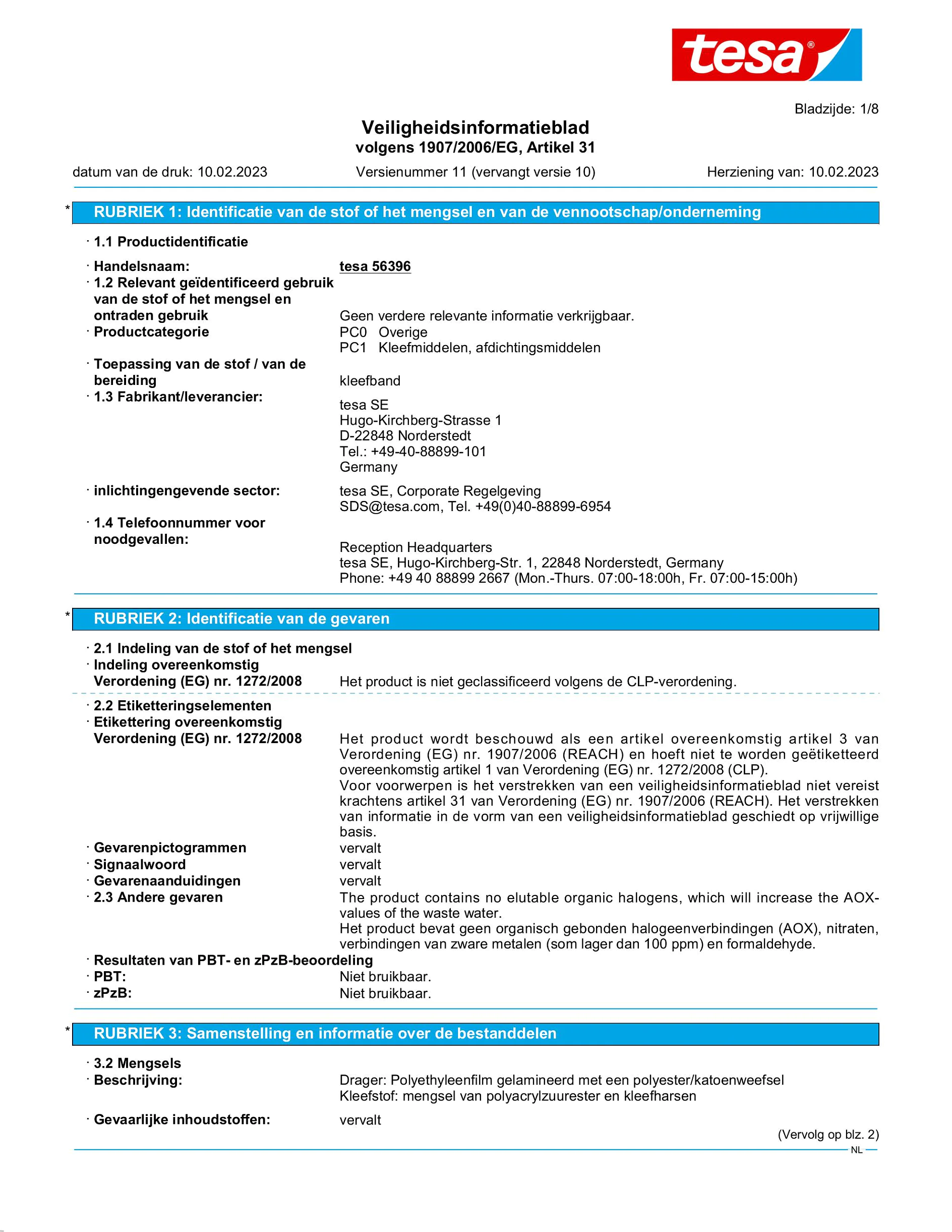 Safety data sheet_tesa® extra Power 56348_nl-NL_v11