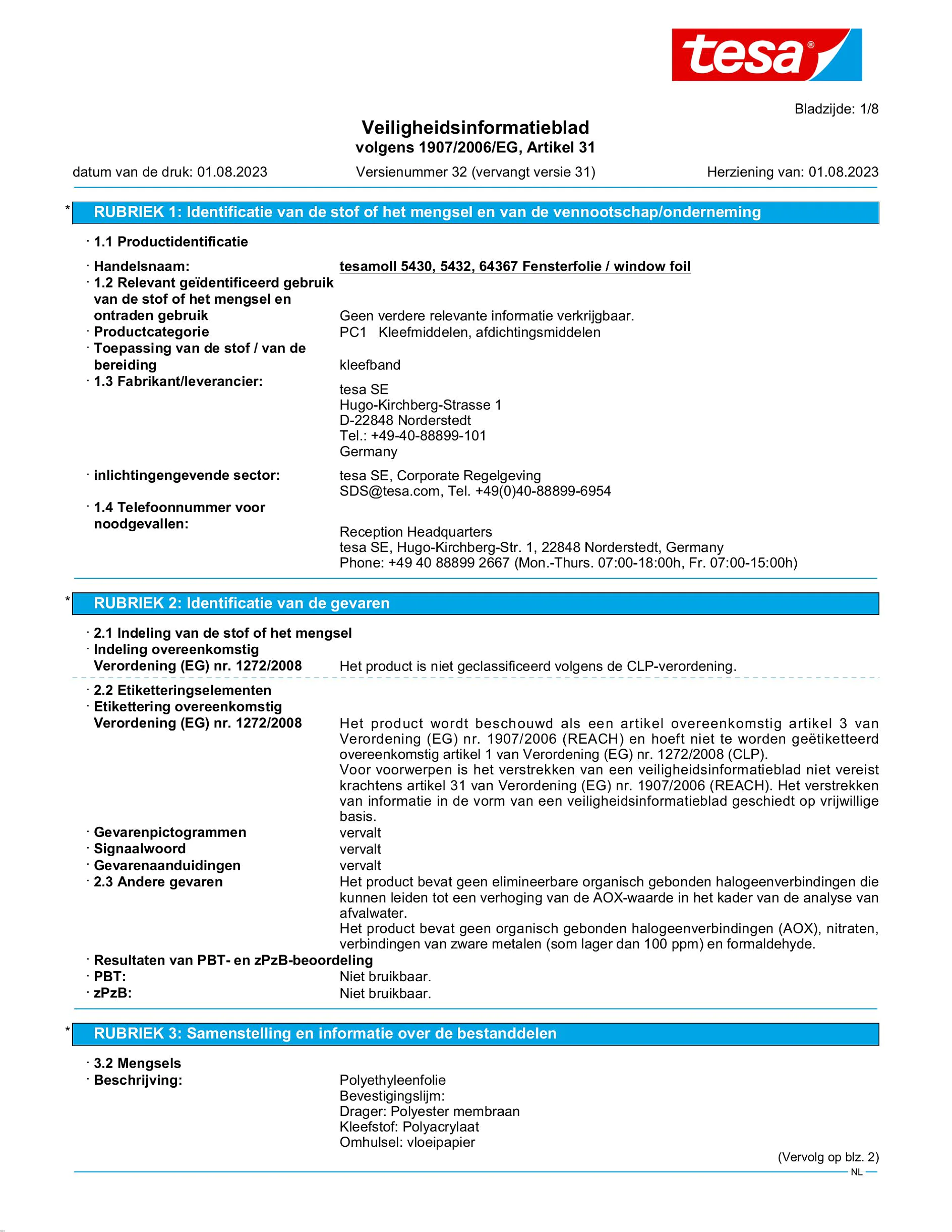 Safety data sheet_tesamoll® 5430_nl-NL_v32