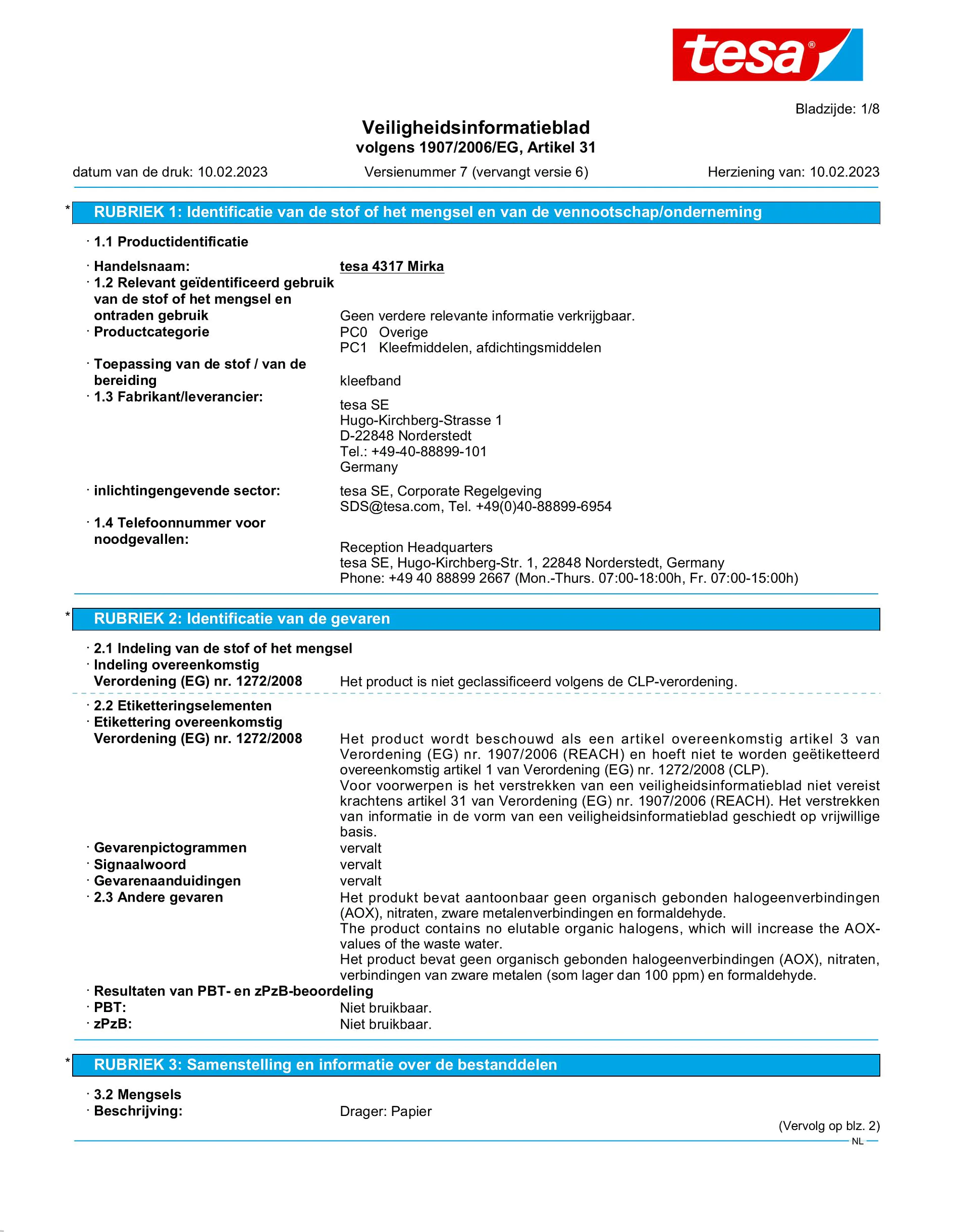 Safety data sheet_tesa® 04317_nl-NL_v7