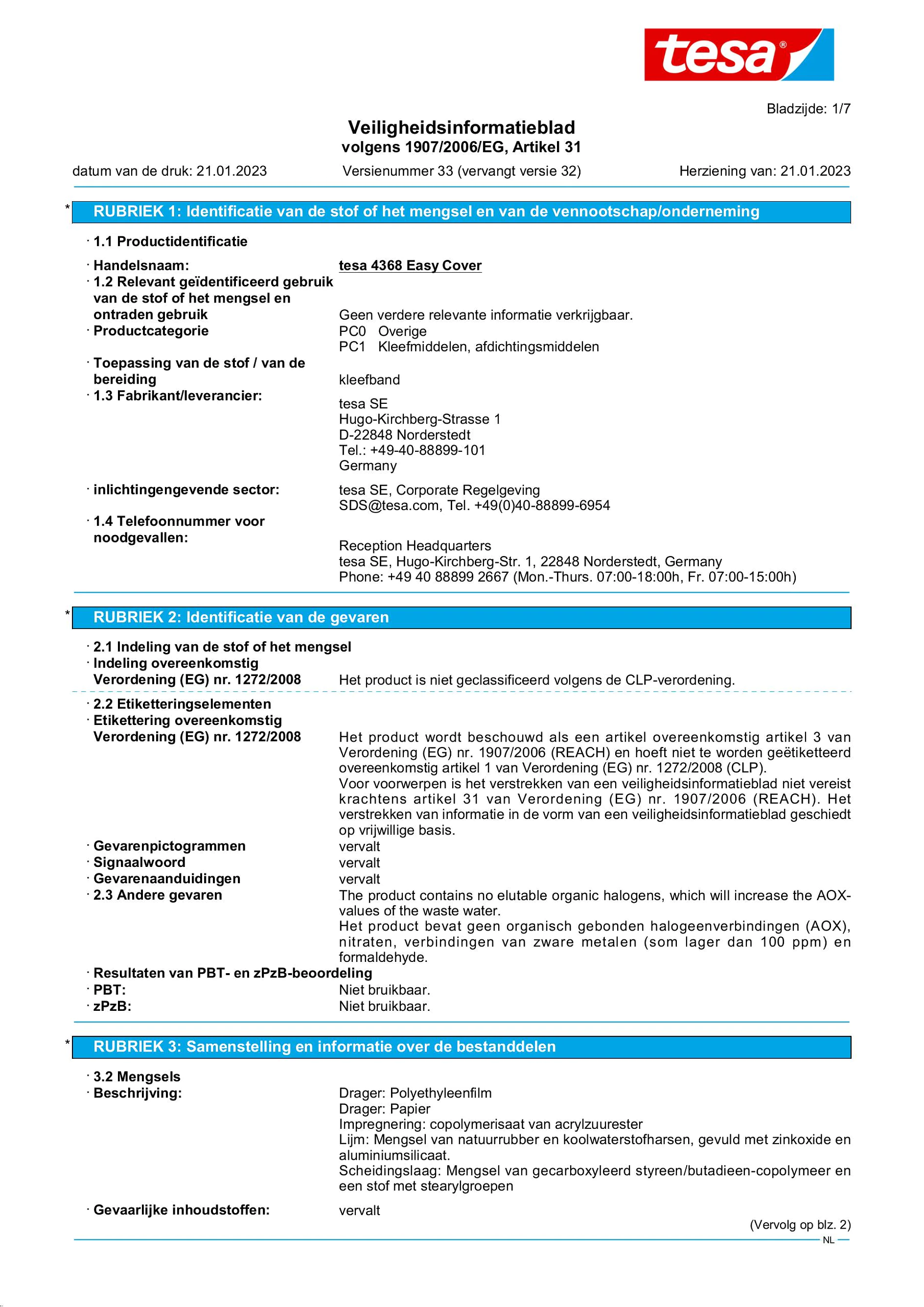 Safety data sheet_tesa® Professional 04368_nl-NL_v33