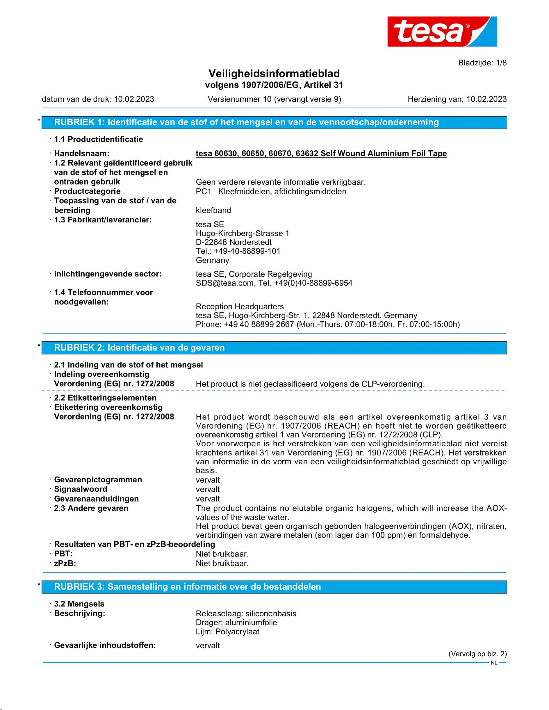 Safety data sheet_tesa® 60650_nl-NL_v10