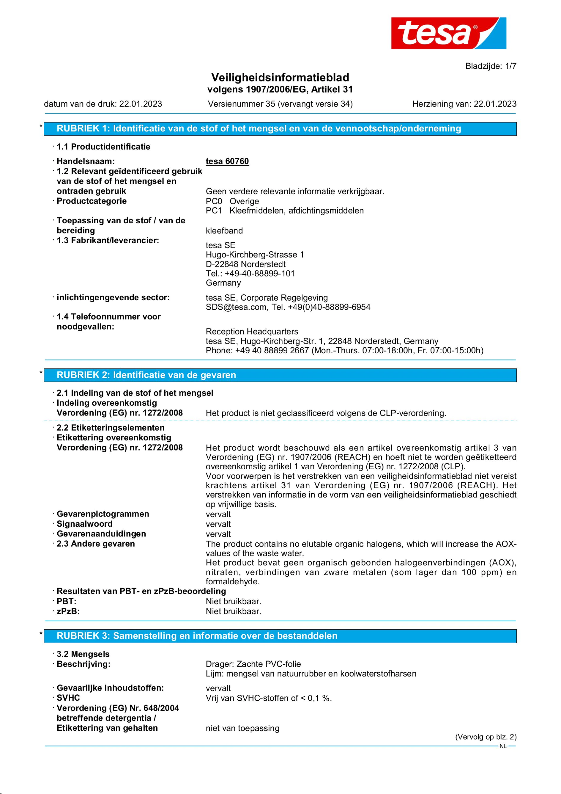 Safety data sheet_tesa® Professional 60760_nl-NL_v35