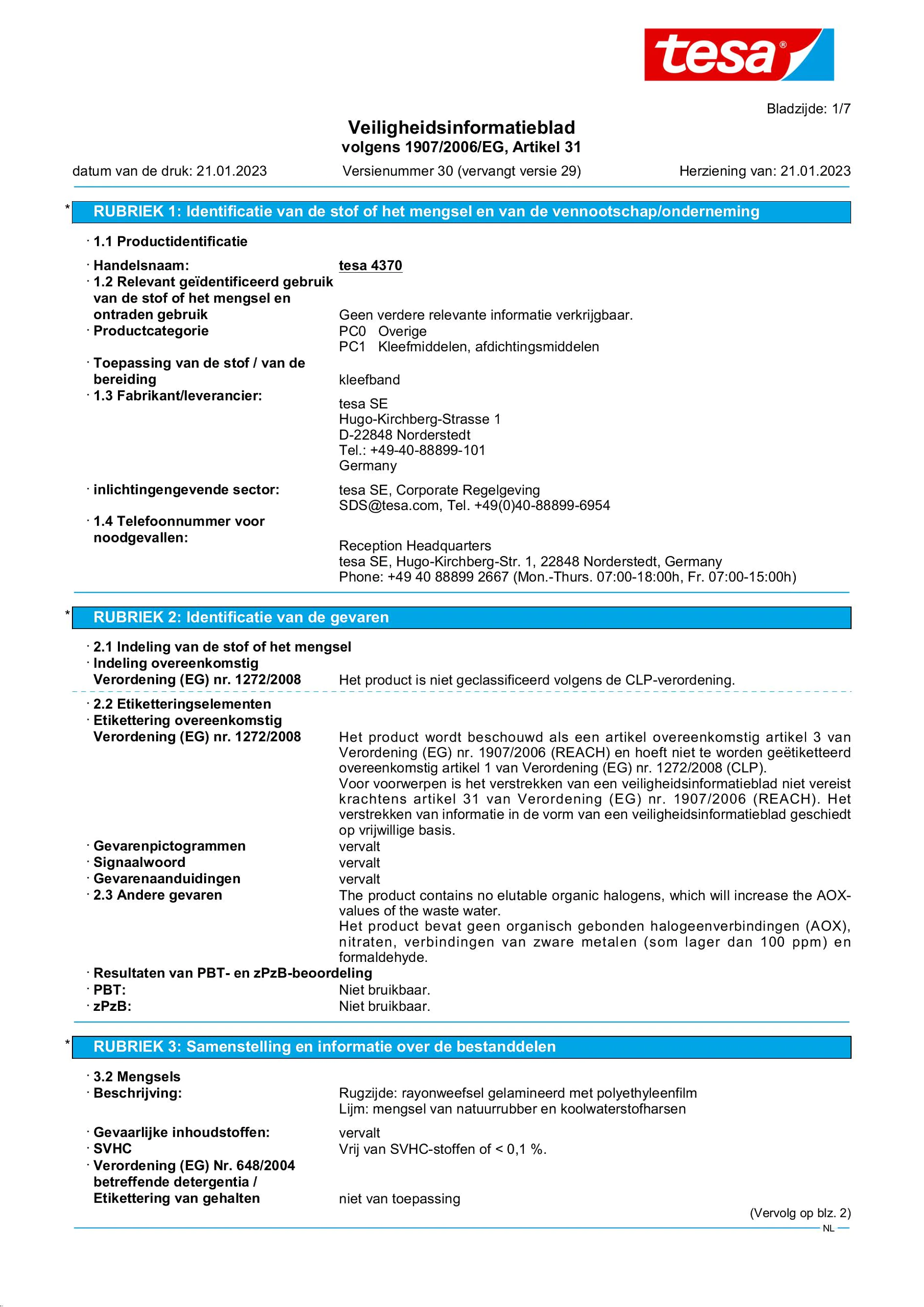 Safety data sheet_tesa® 04370_nl-NL_v30