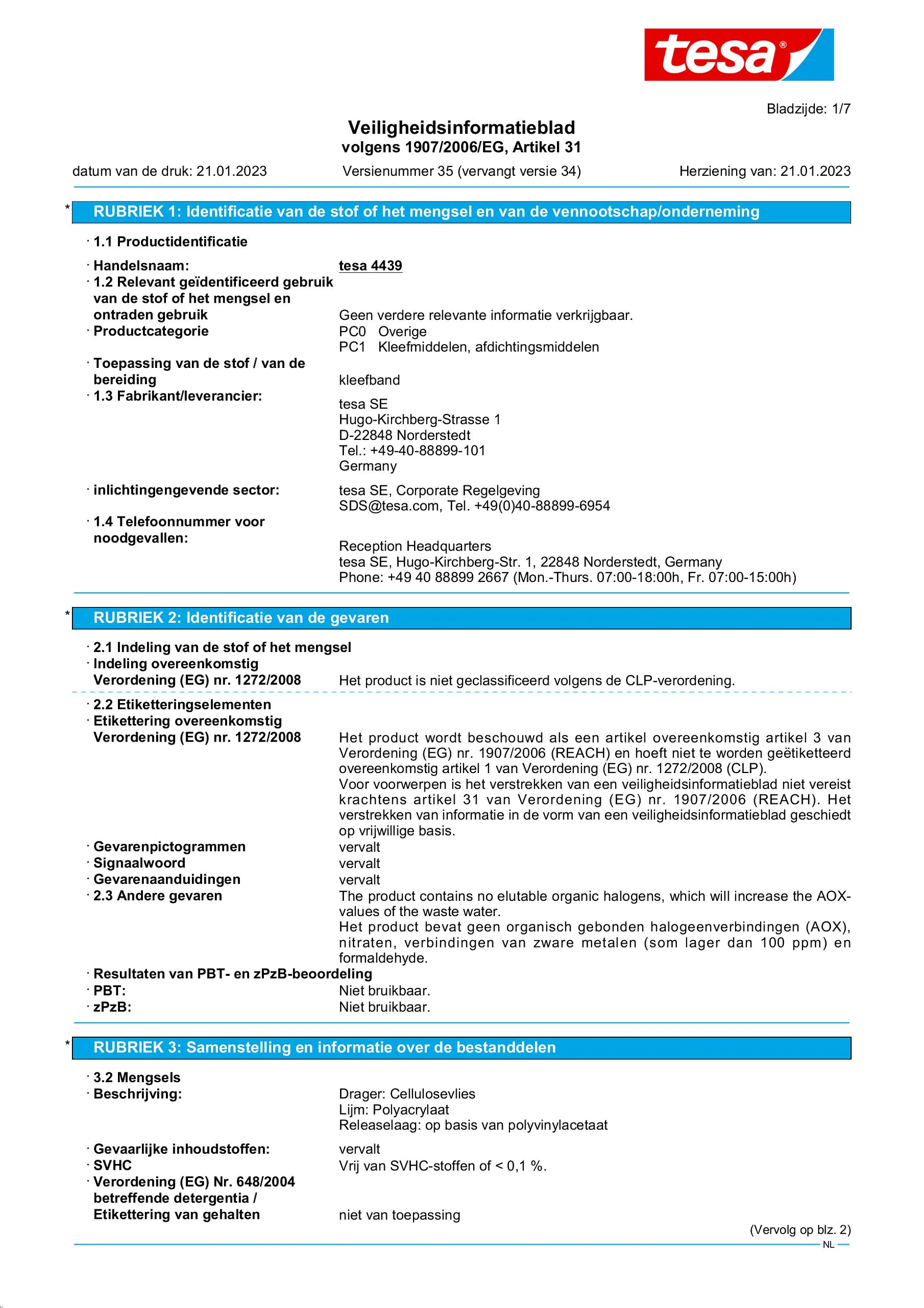 Safety data sheet_tesa® Professional 04439_nl-NL_v35