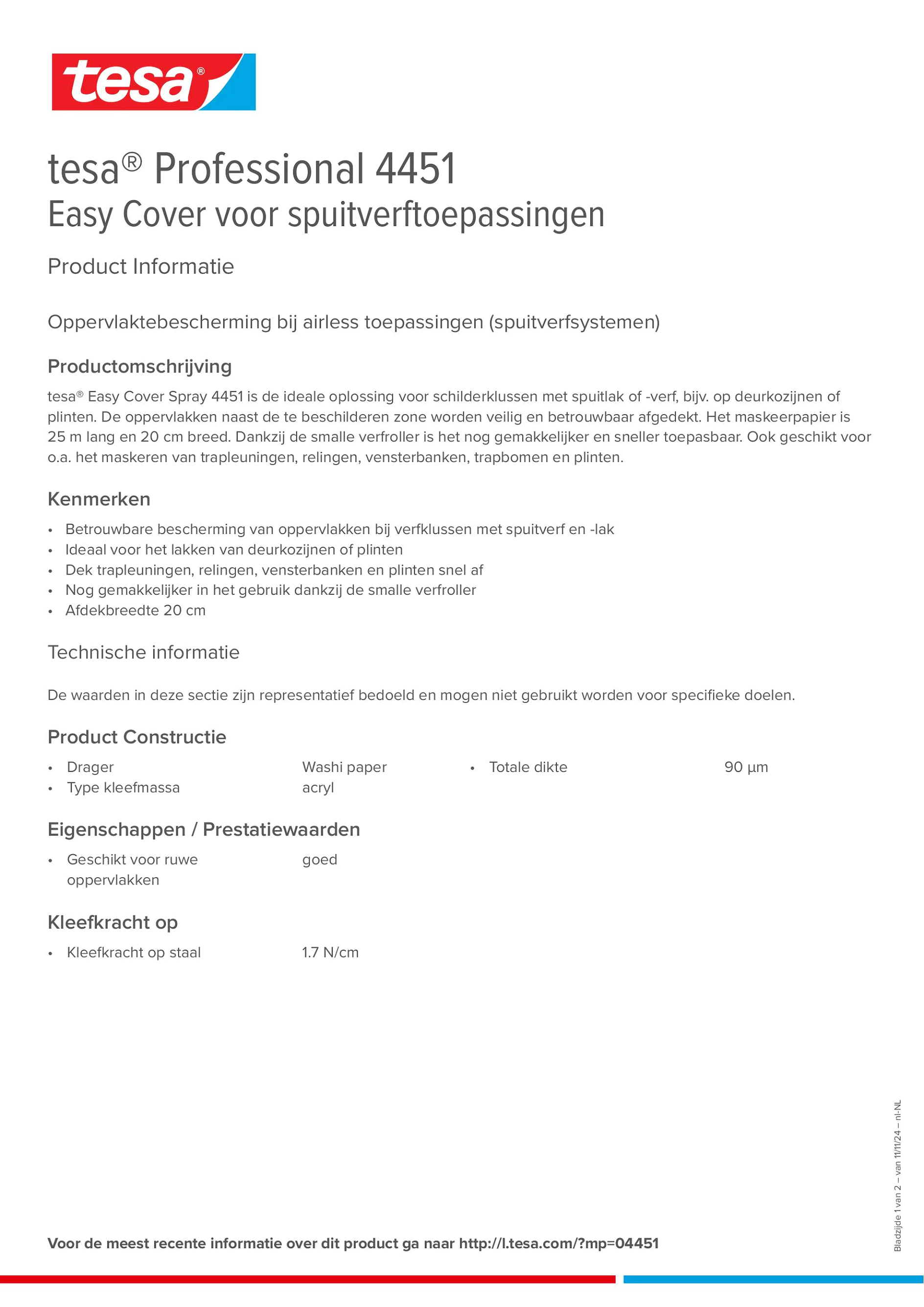 Product information_tesa® Professional 04451_nl-NL