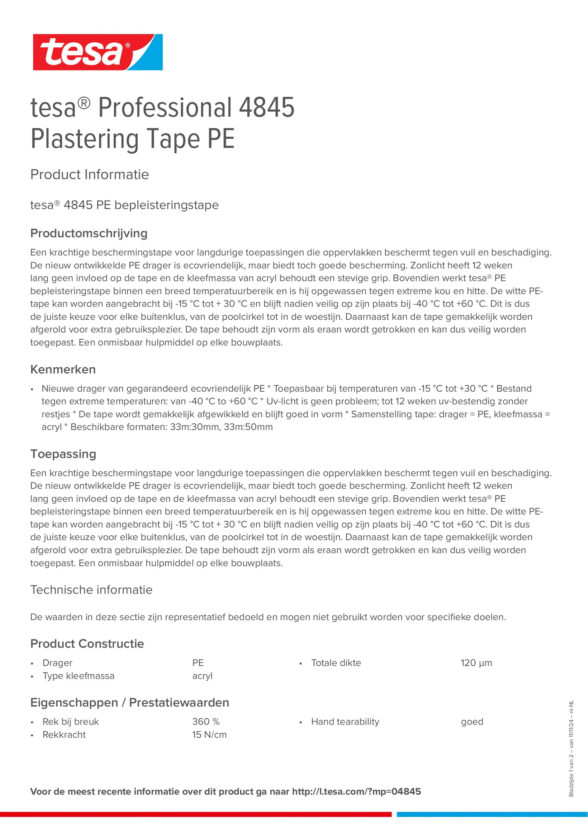 Product information_tesa® Professional 04845_nl-NL