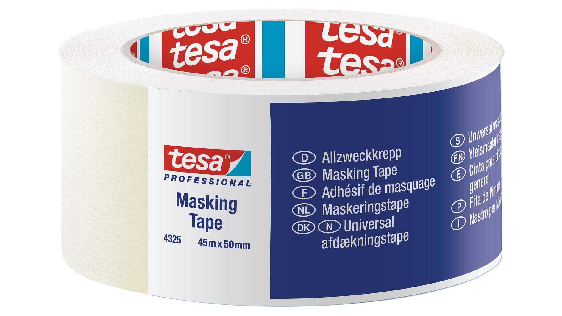 tesa® Professional 4325 Masking Tape Pro White - tesa