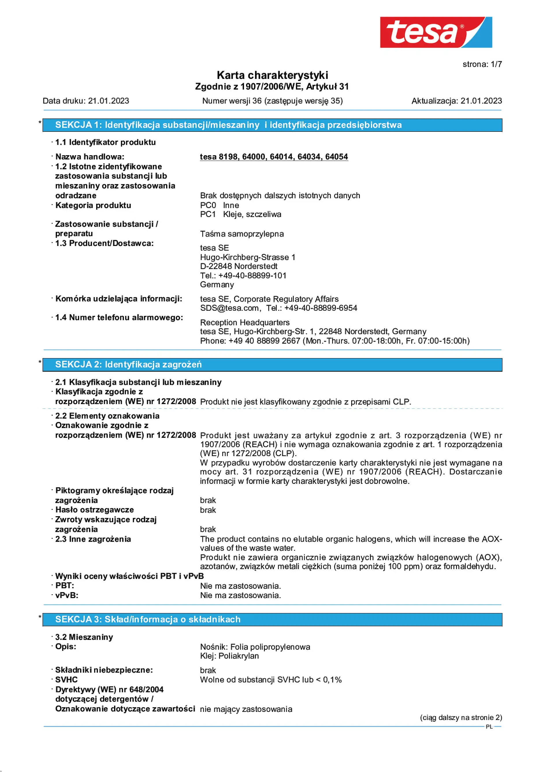 Safety data sheet_tesapack® 57424_pl-PL_v36