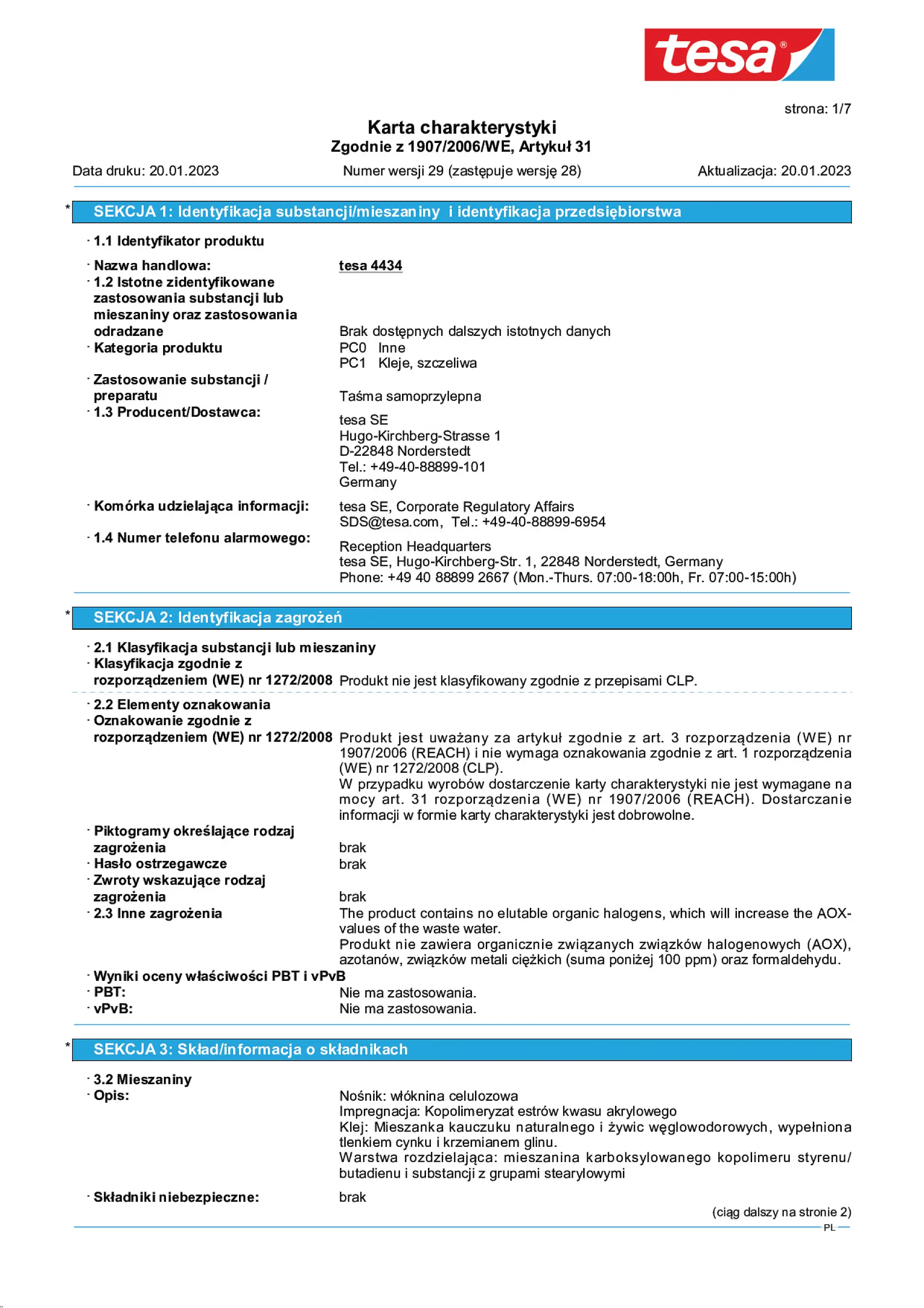 Safety data sheet_tesa® 04434_pl-PL_v29