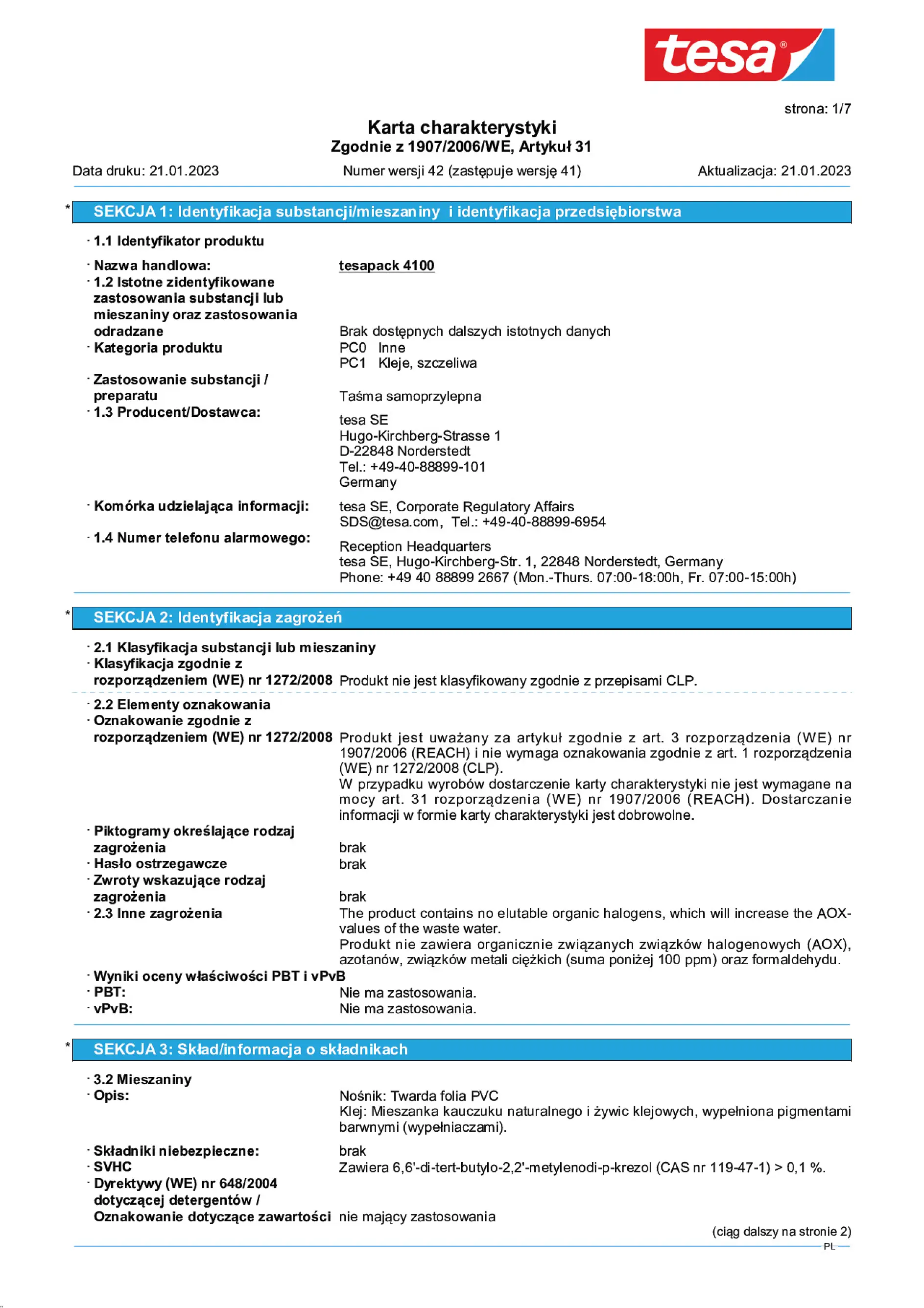 Safety data sheet_tesa® 04100_pl-PL_v42