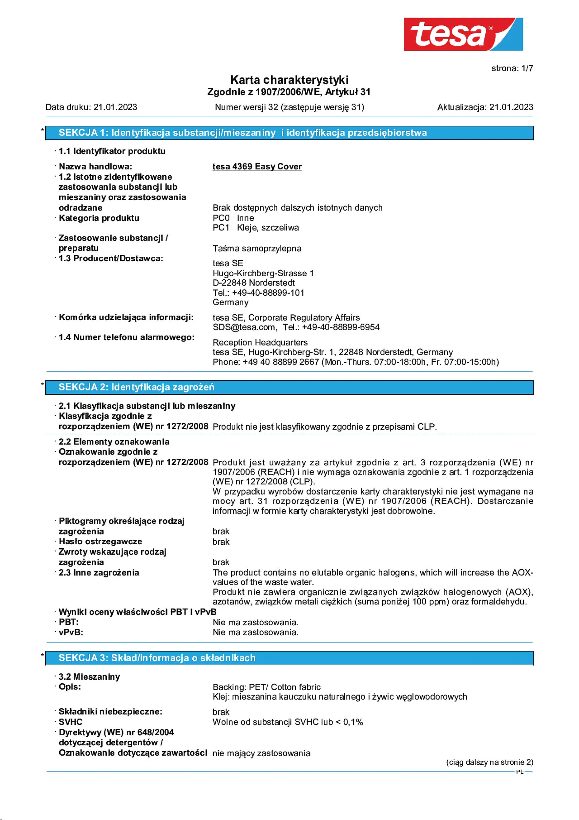 Safety data sheet_tesa® Professional 04369_pl-PL_v32