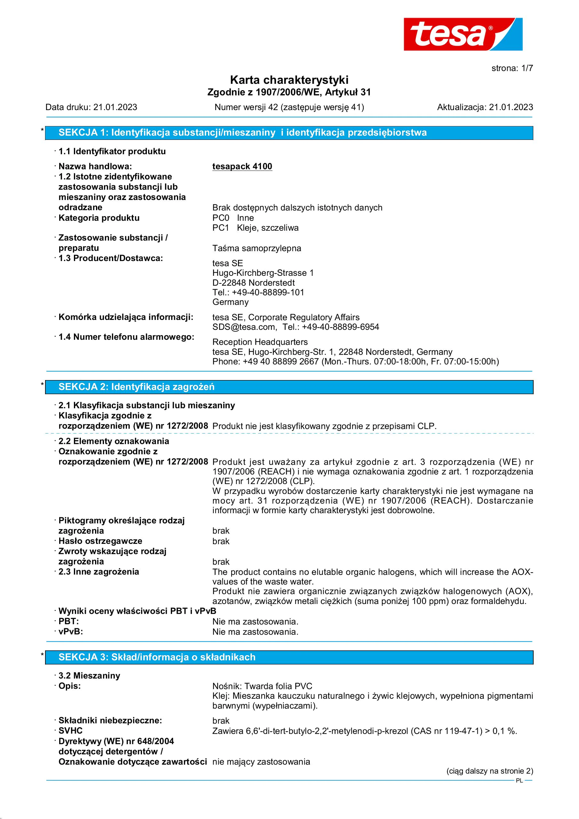 Safety data sheet_tesa® 04100_pl-PL_v42