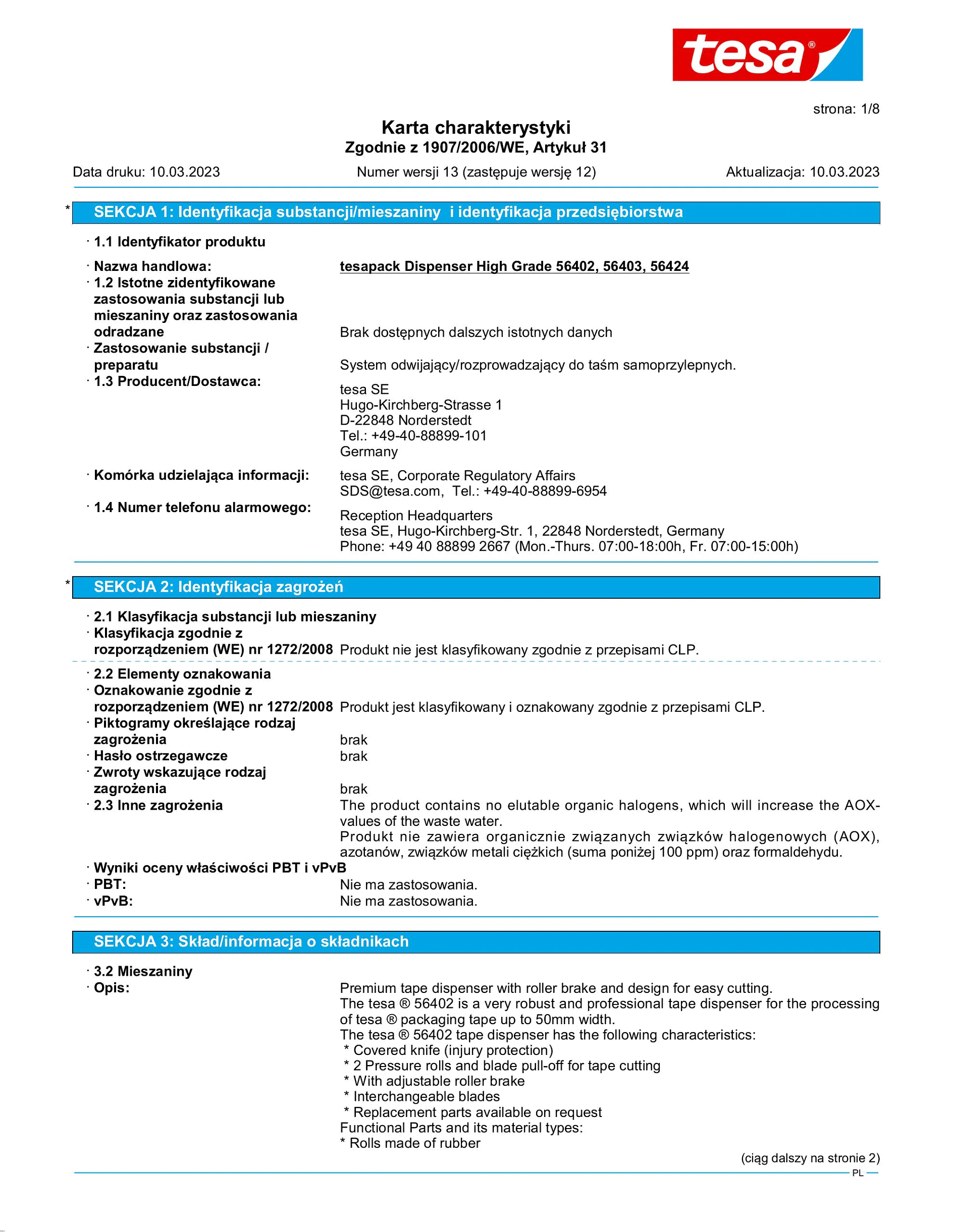 Safety data sheet_tesapack® 56403_pl-PL_v13