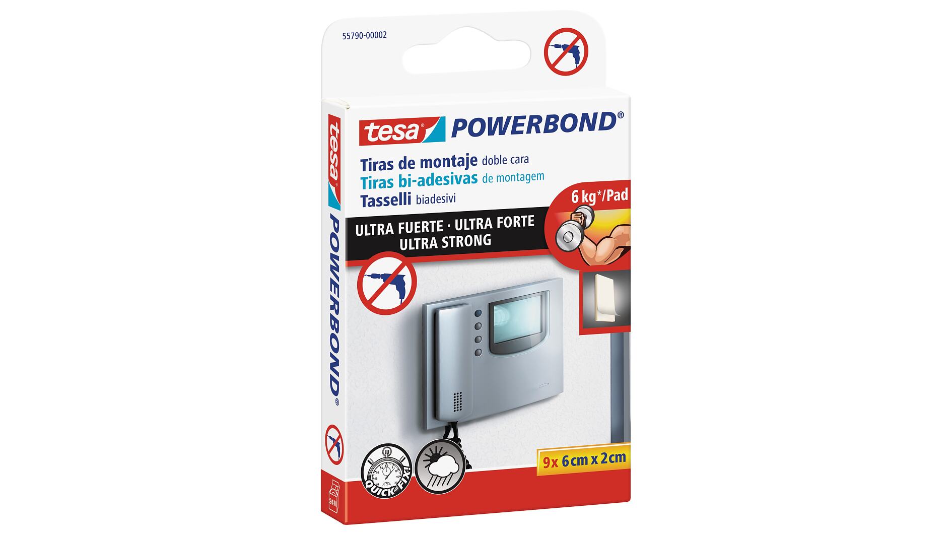 Fita dupla face ultra forte TESA POWERBOND 9 TIRAS