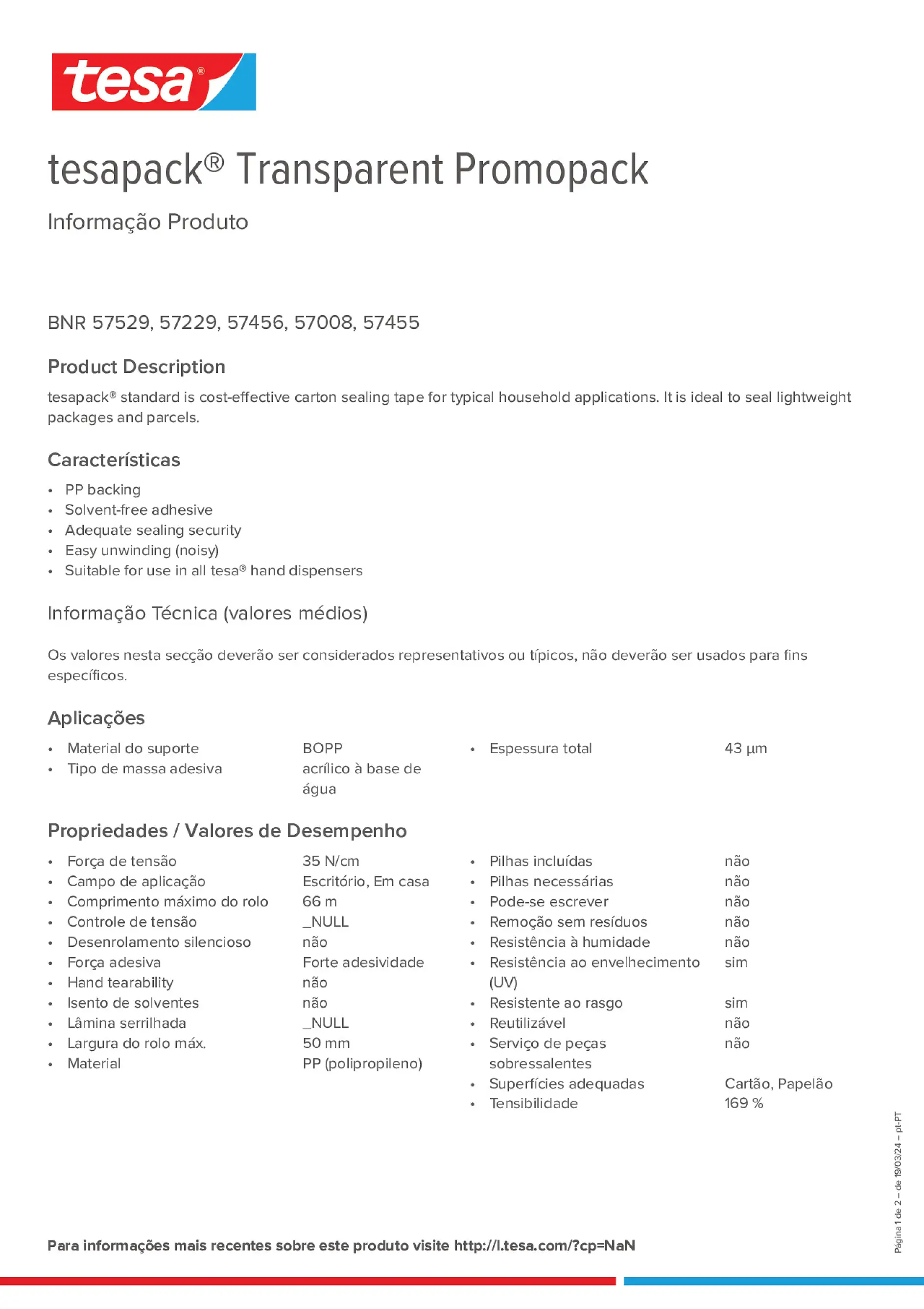Product information_tesapack® 57456_pt-PT