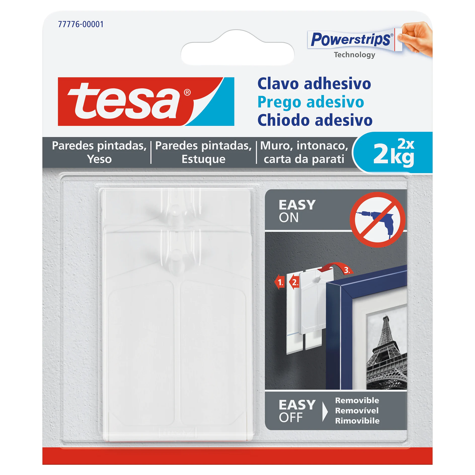 [en-en] tesa Smart Mounting System ADHESIVE NAIL 2KG WALLPAPER BLIST