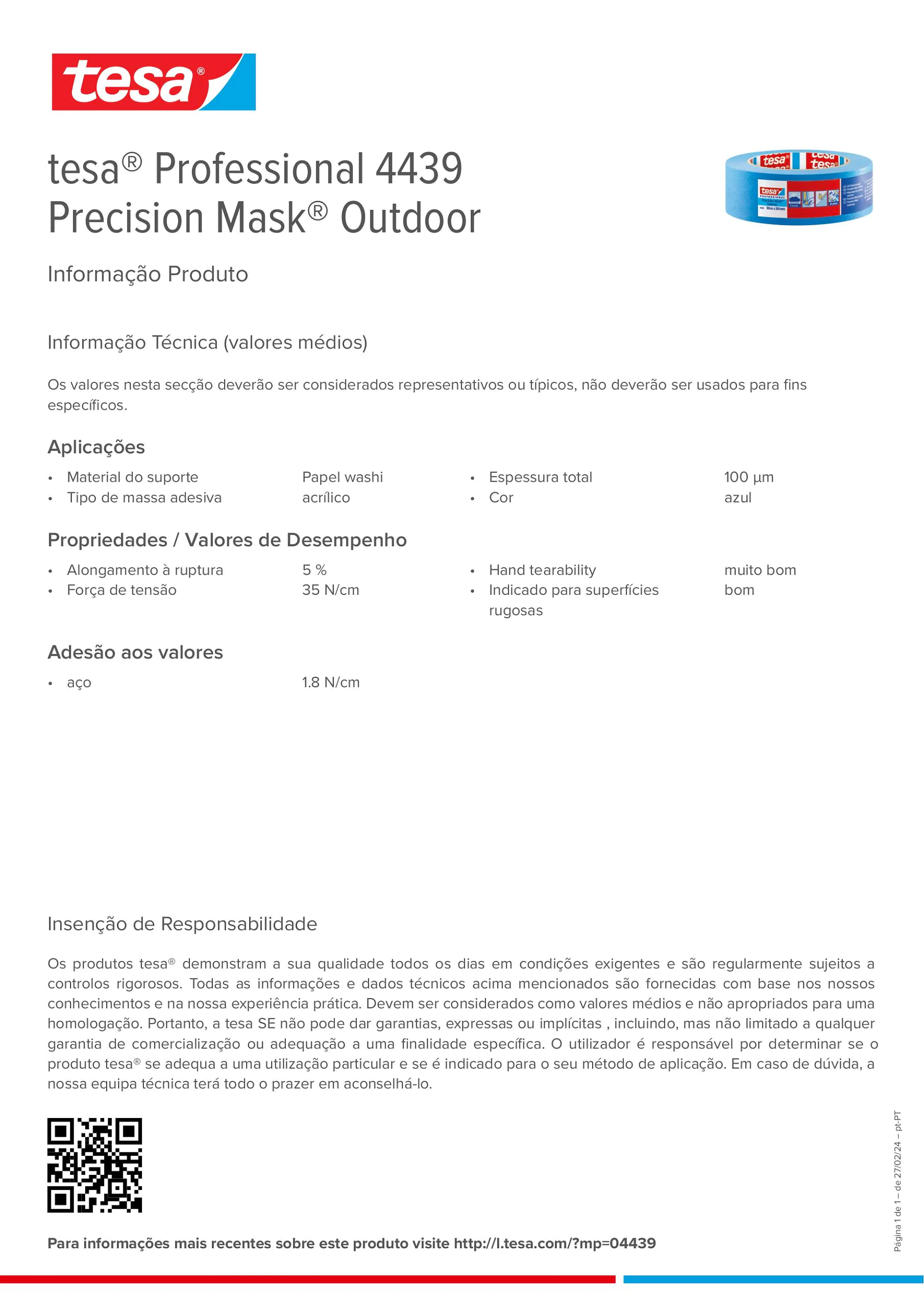 Product information_tesa® Professional 04439_pt-PT