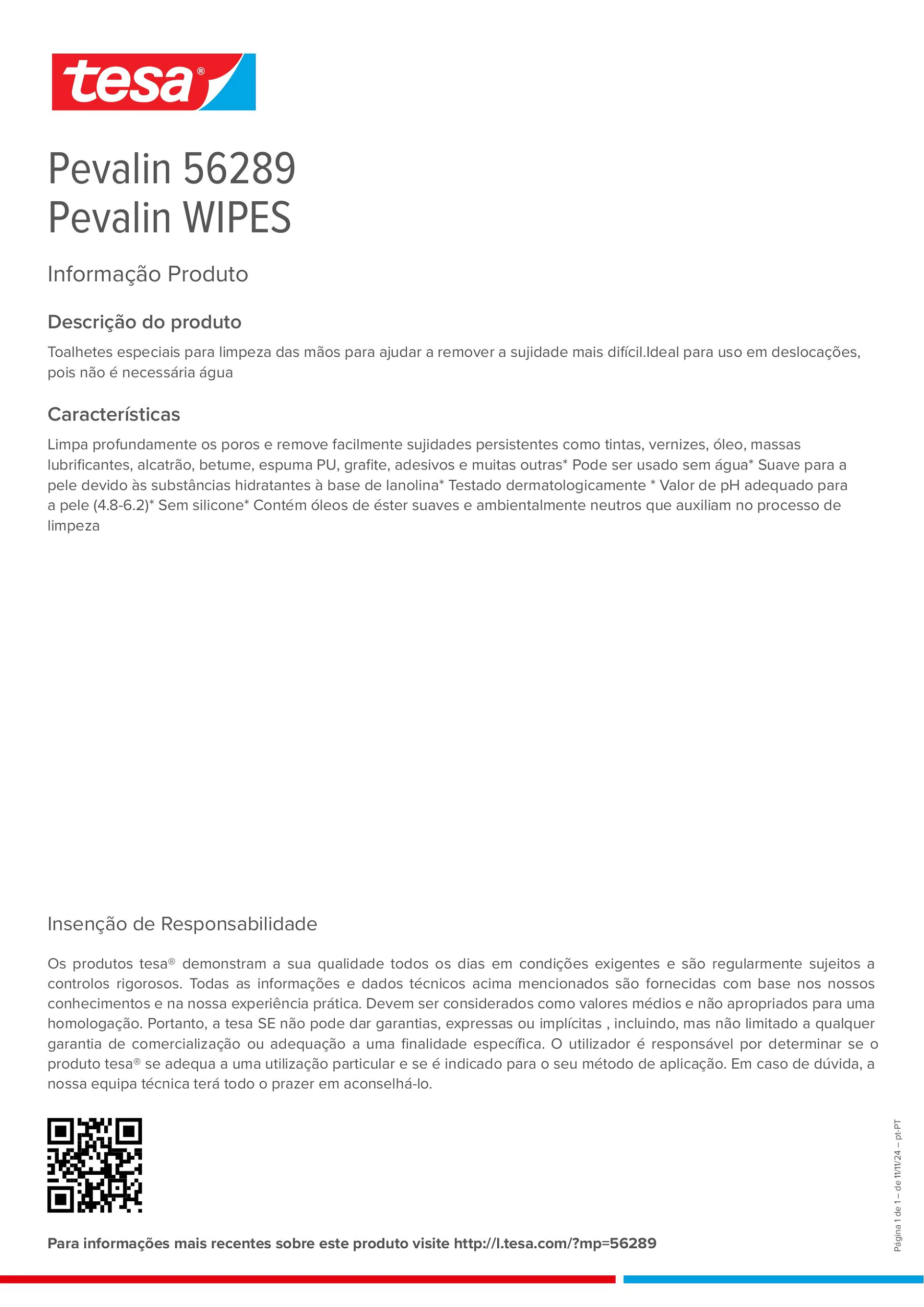 Product information_Pevalin 56289_pt-PT