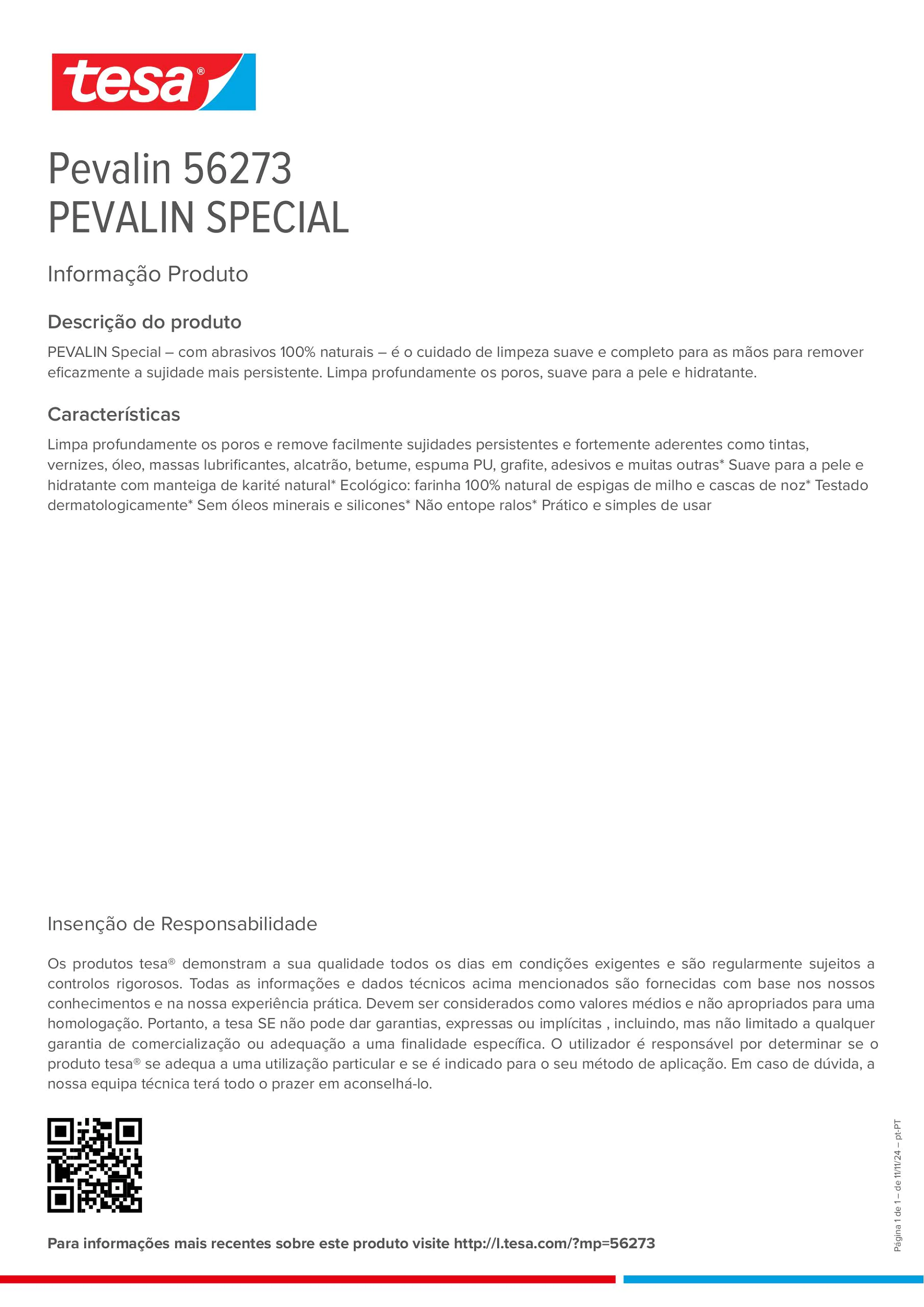 Product information_Pevalin 56273_pt-PT