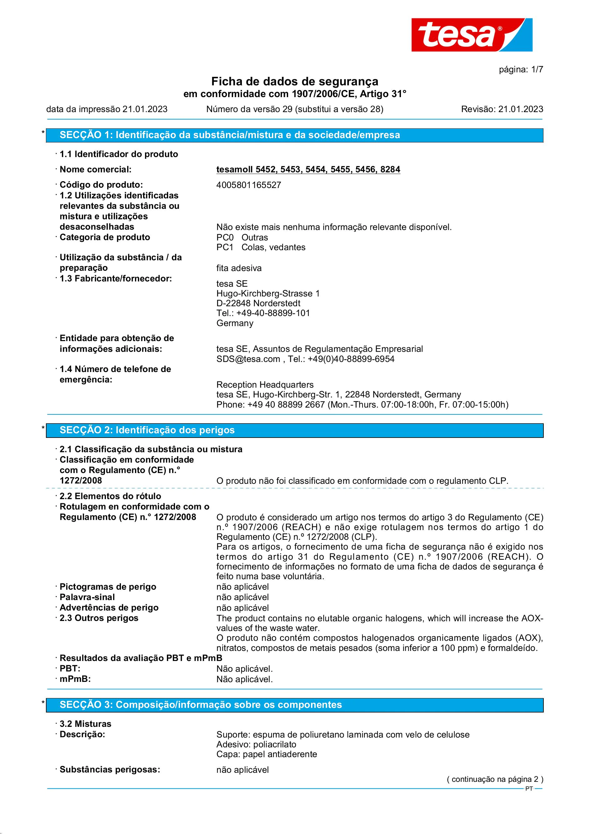 Safety data sheet_tesamoll® 55604_pt-PT_v29