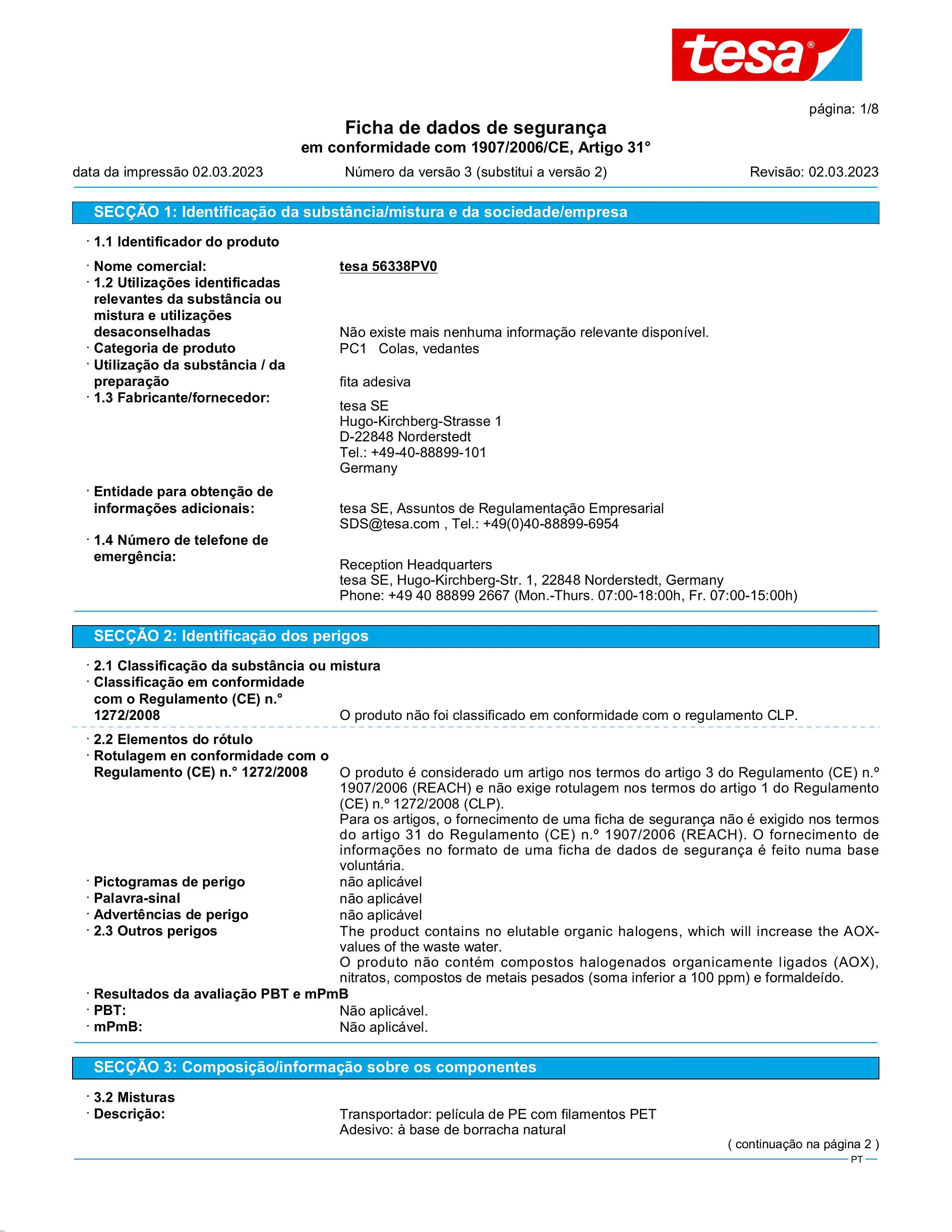 Safety data sheet_tesa® extra Power 56348_pt-PT_v3