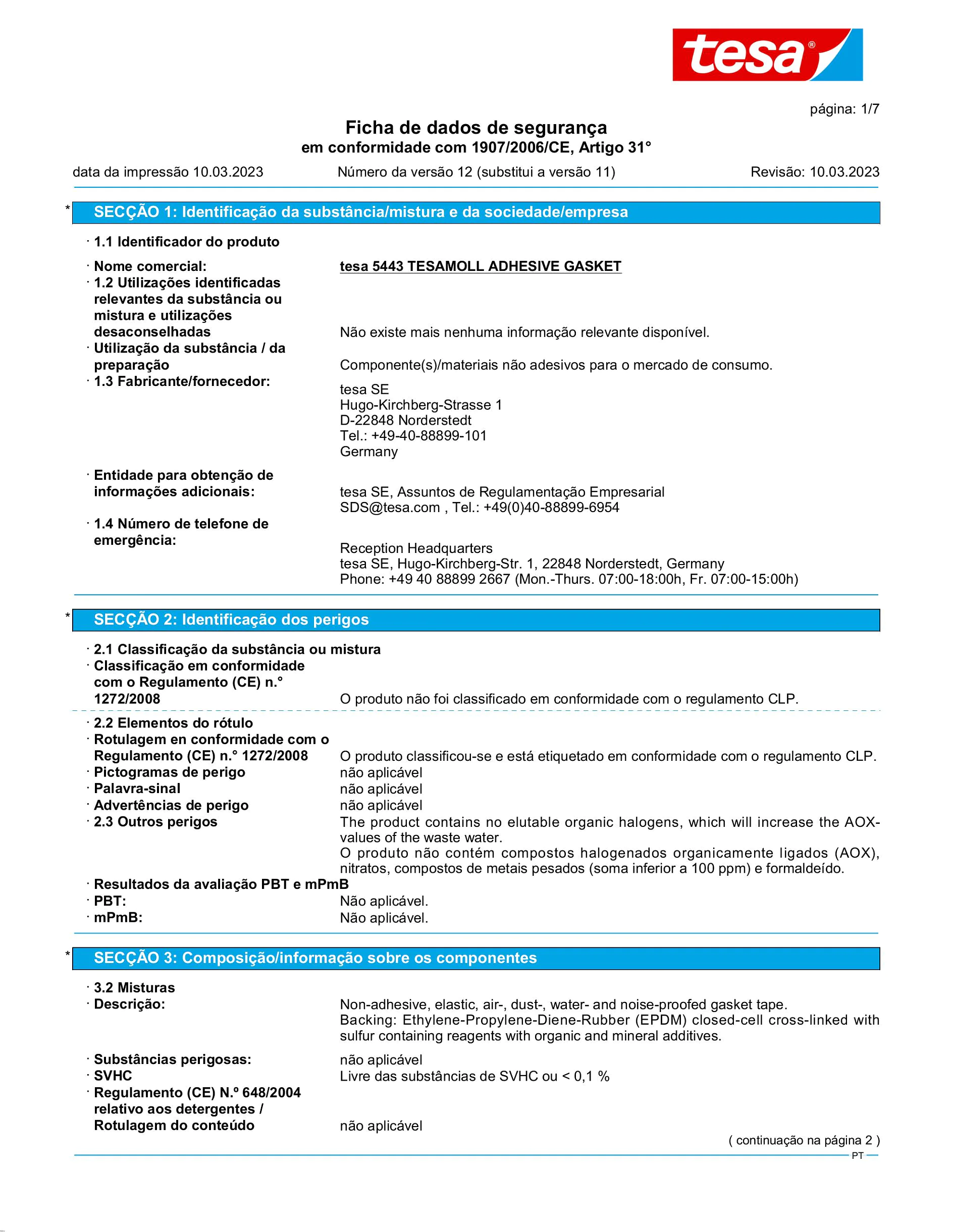 Safety data sheet_tesamoll® 05443_pt-PT_v12