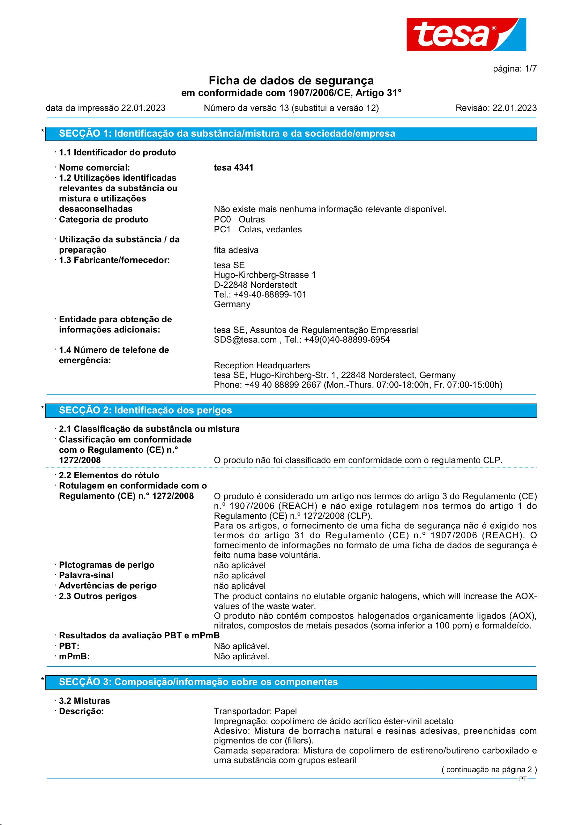 Safety data sheet_tesa® 4341_pt-PT_v13